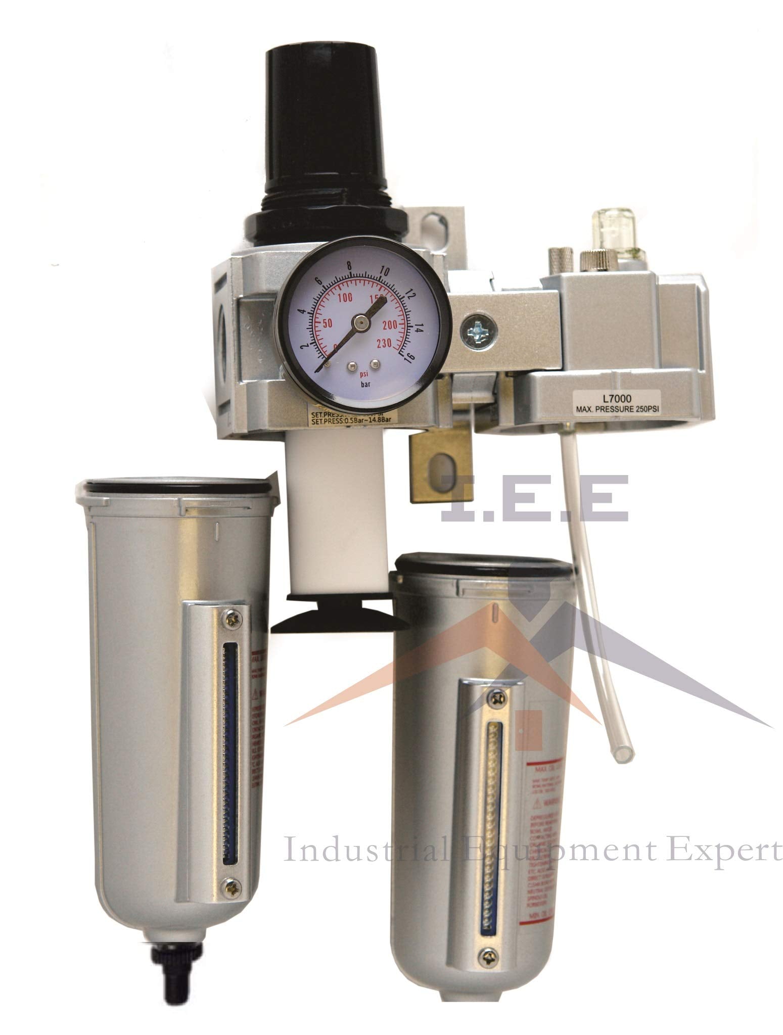 3/4'' Compressed Air Moisture Filter Regulator Oiler Separator Lubricator Combo