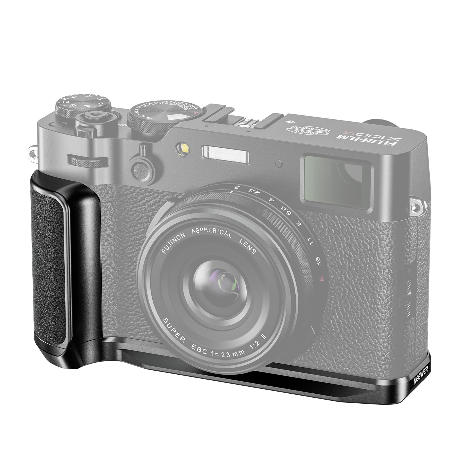 Neewer X100Vi Baseplate For Fujifilm X100Vi X100V, Formfitting Retro Camera L Shape Bracket With Handgrip, L Plate Compatible Wi