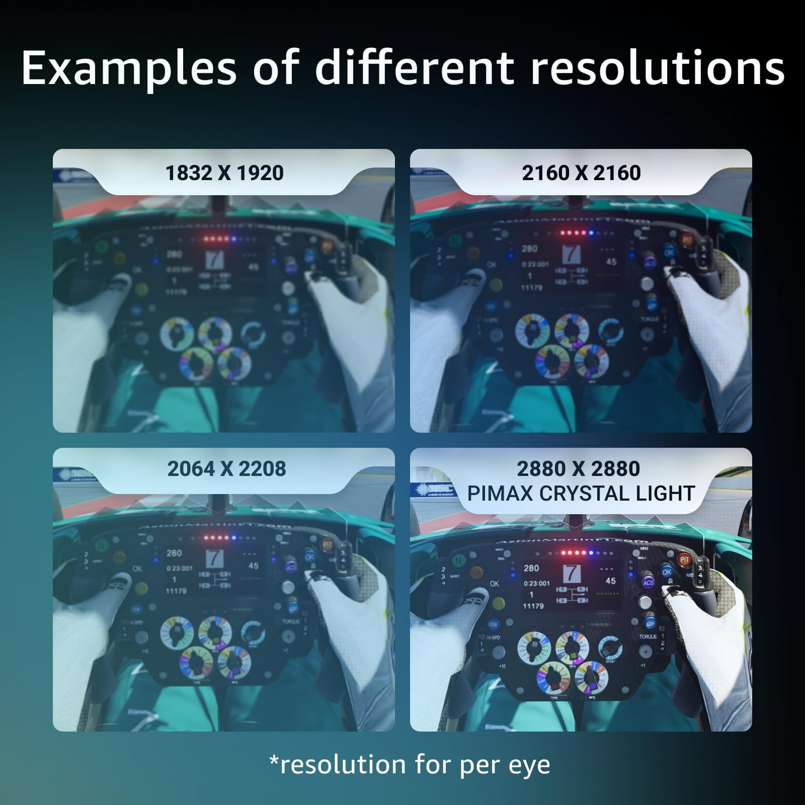 Pimax Crystal Light Vr Headset With Controllers, Prime Version - 8K Qled With Local-Dimming, Lightweight & Comfortable Compatibl
