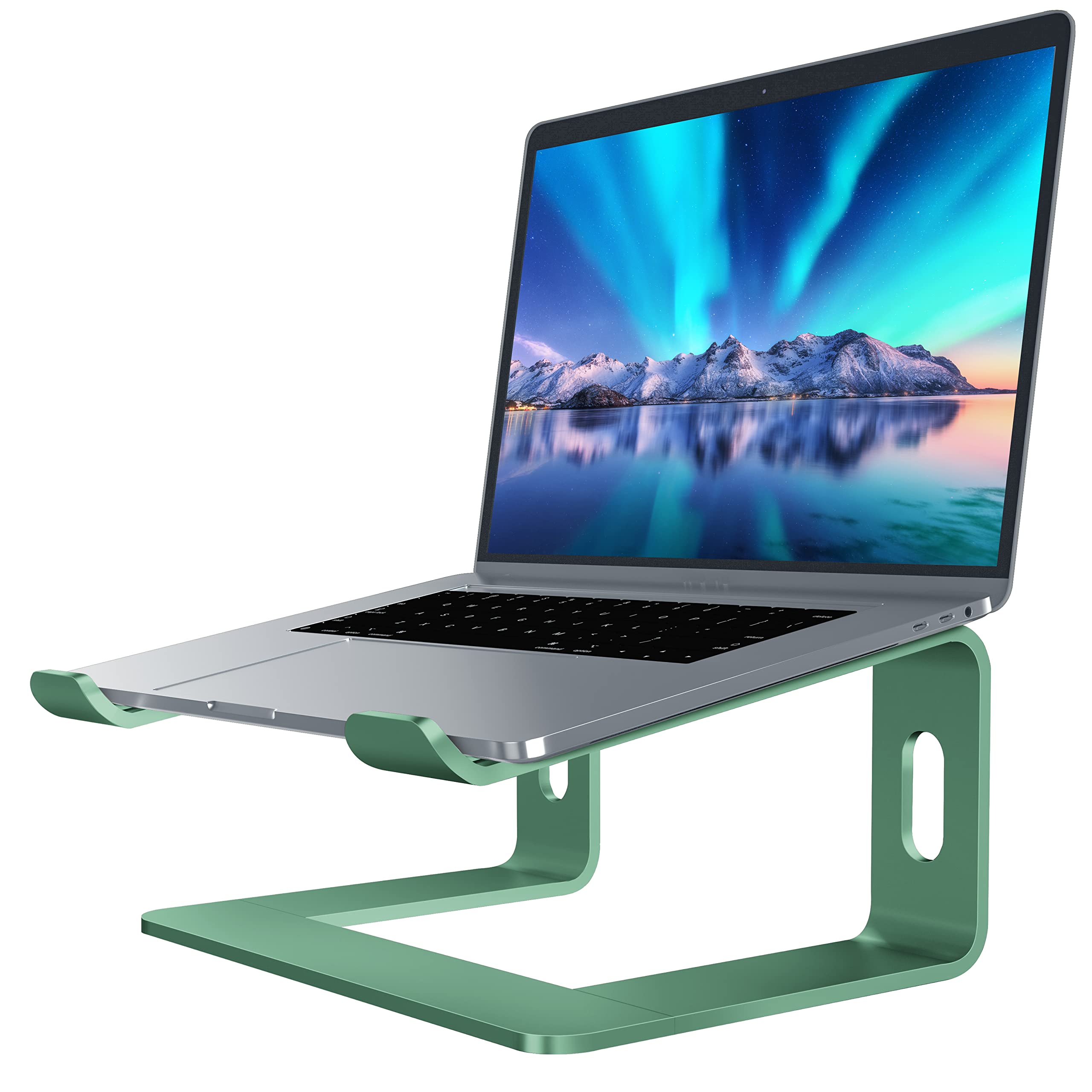 Soundance Laptop Stand, Aluminum Computer Riser, Ergonomic Laptops Elevator For Desk, Metal Holder Compatible With 10 To 15.6 In