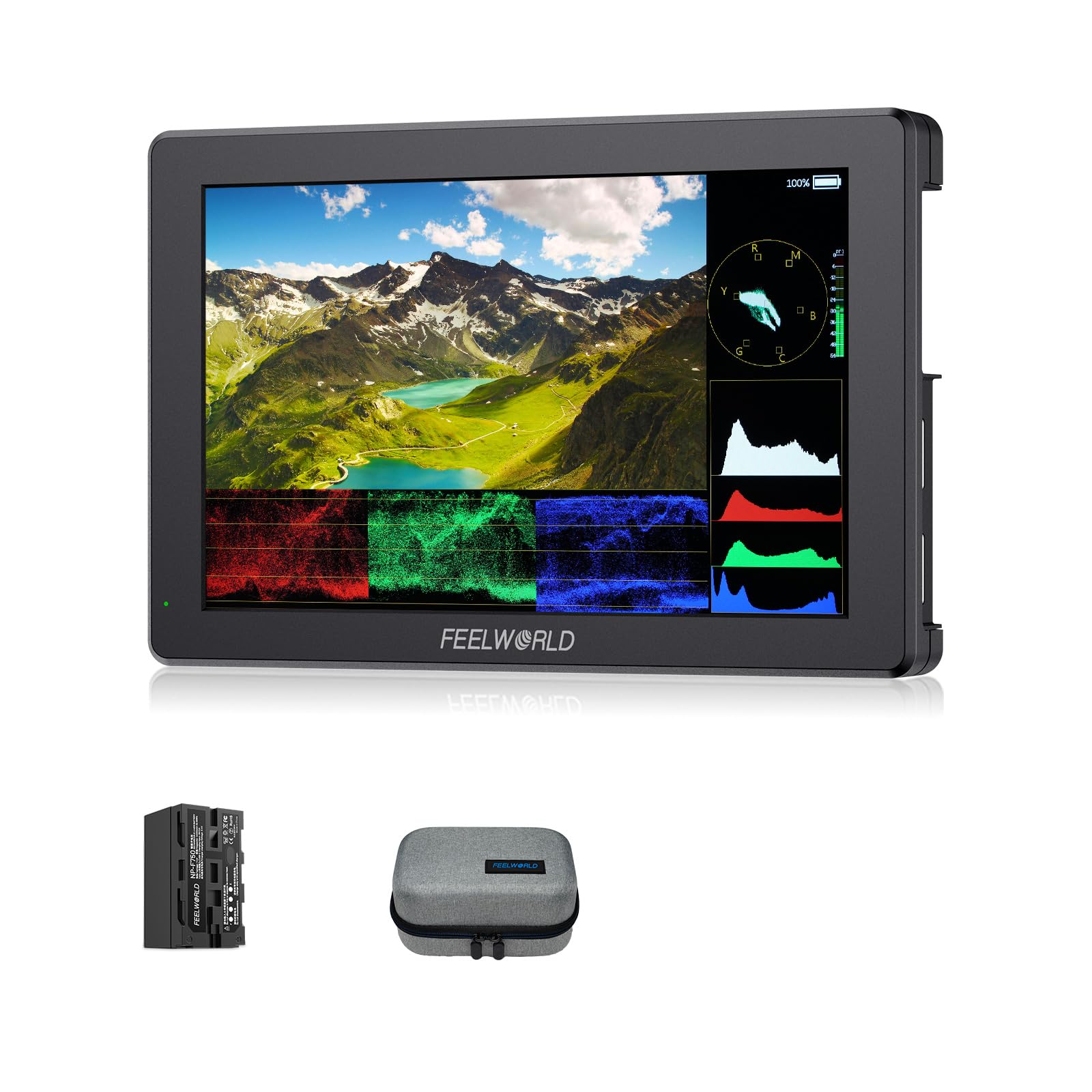 FEELWORLD T7 PRO 7 Inch 2000nit Aluminium Camera Field Video Monitor Ultra Bright 1920x1200 IPS 4K HDMI 60 Waveform LUT HDR with