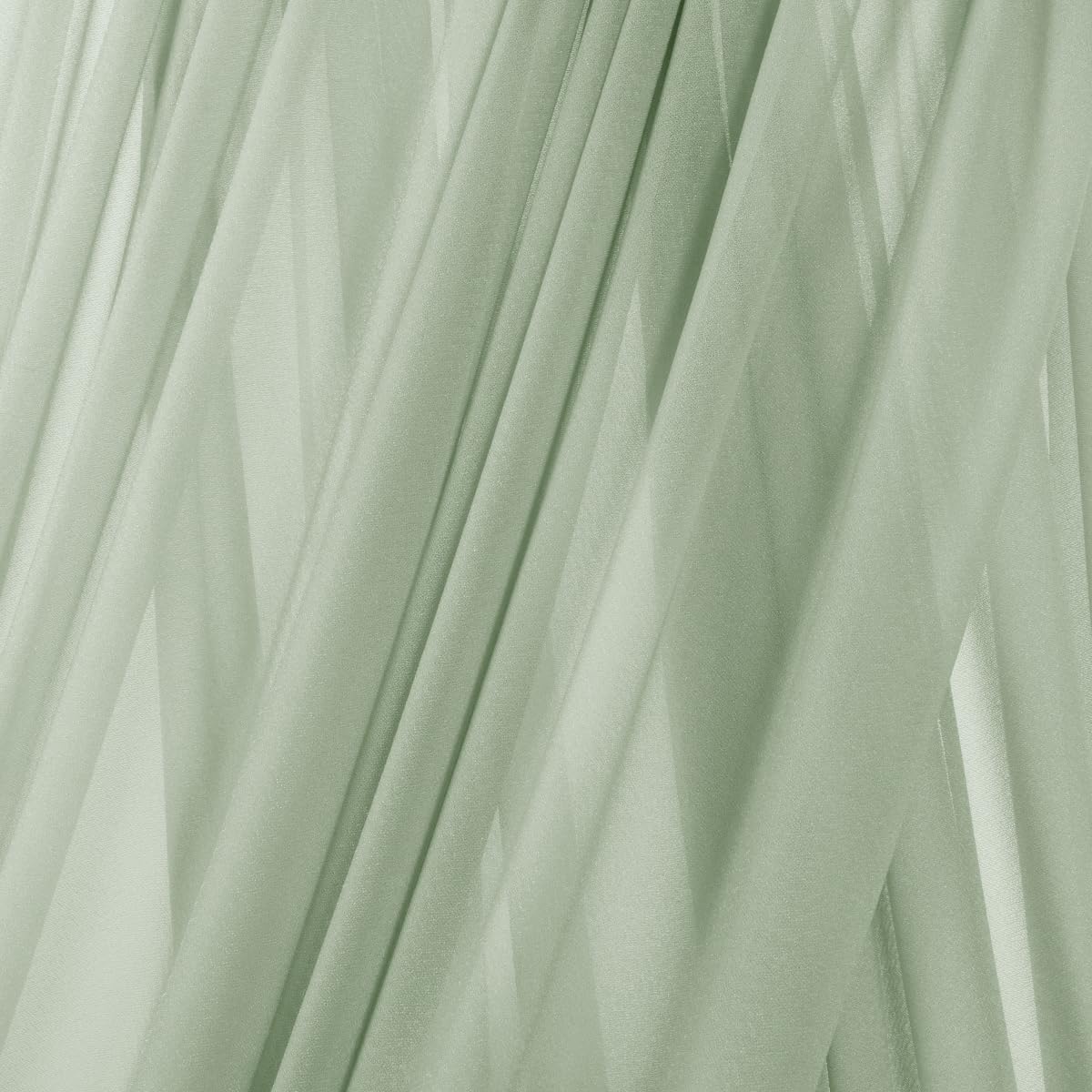 Mlmc Wedding Arch Draping Fabric 2 Panels 29'' X 20Ft Sage Green Chiffon Drapery Sheer Backdrop Curtains For Ceremony Wedding Ce