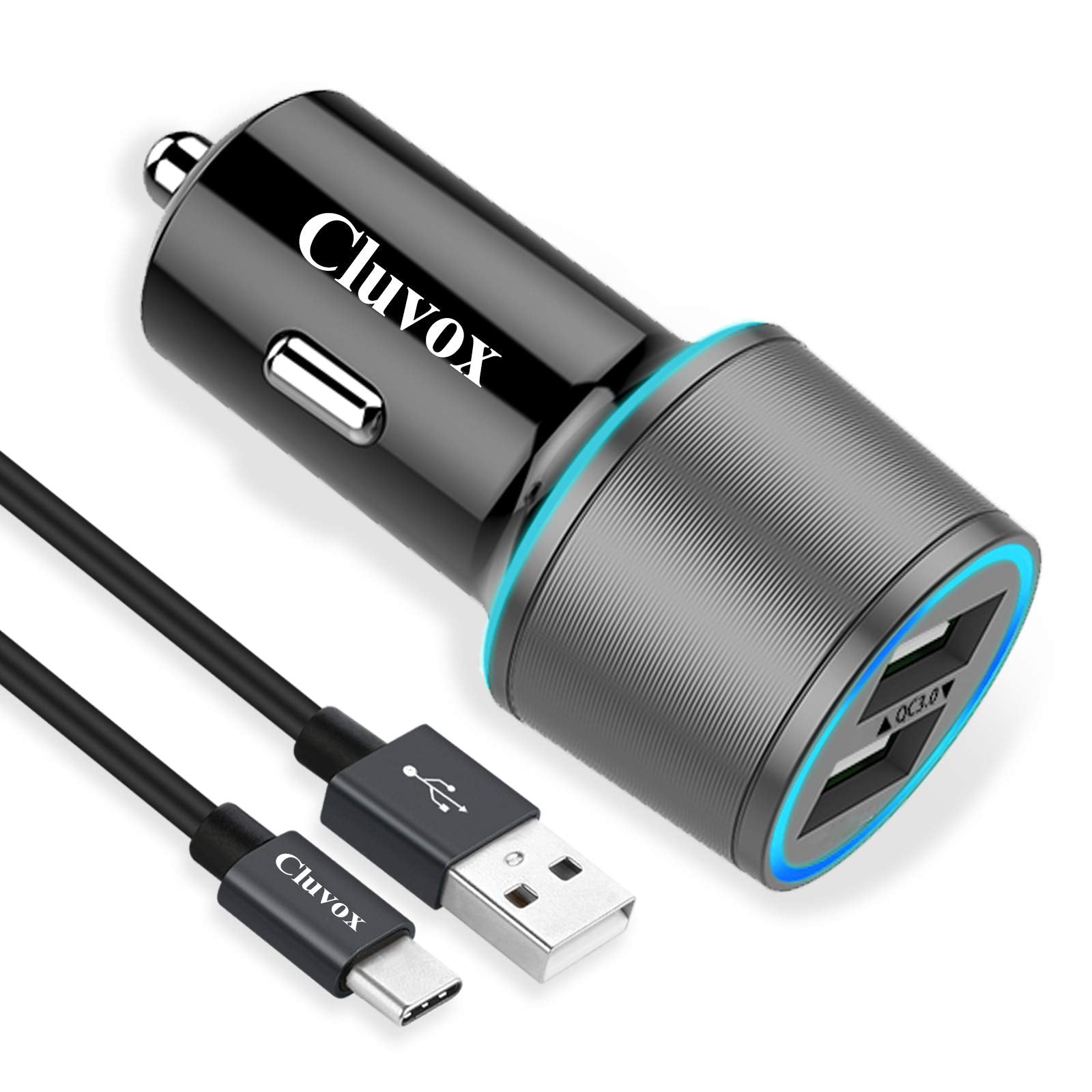 Rapid Usb C Car Charger, Compatible For Samsung Galaxy S23/S22/S21/Note 20/Ultra/10/Plus/9/8/S20 Plus/Ultra/S10+/S10E/S9/S8/A50/