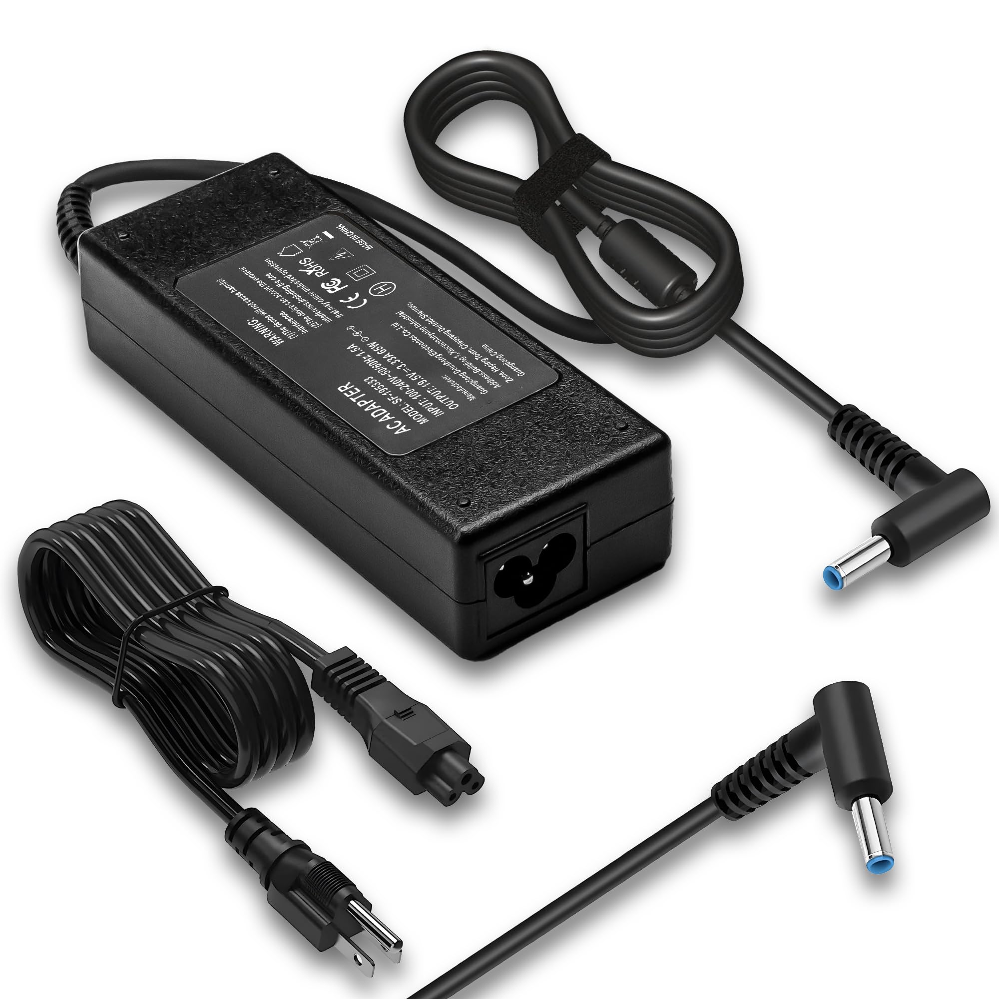 65W Blue Tip Laptop Charger For Hp Probook 450 G10 G9 440 450 455 470 G3 G4 G5 G7 G8 For Probook 640 650 G5 G6 For Hp Elitebook 