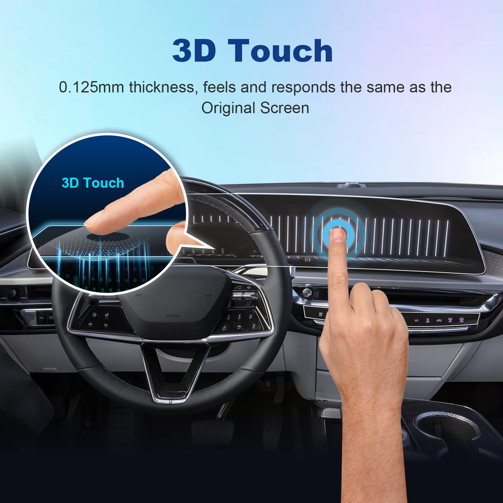 Coleya (4Pcs) 2023 2024 Lyriq Screen Protector For Cadillac Lyriq (33 Inch Display&Air Conditioner), 2023 2024 Lyriq Tech/Luxury