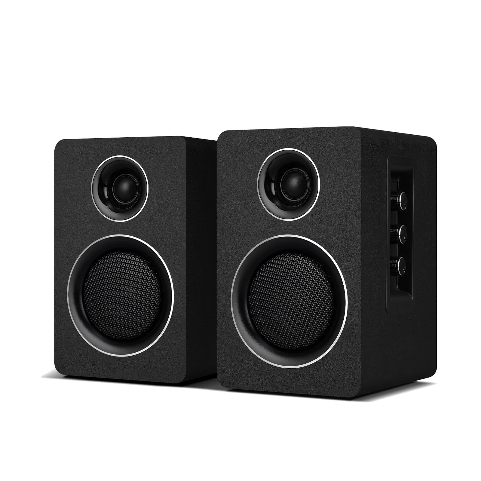 Computer Speakers, Bluetooth 5.3, USBC, AUX/RCA, 3.5Inch Woofer, Black