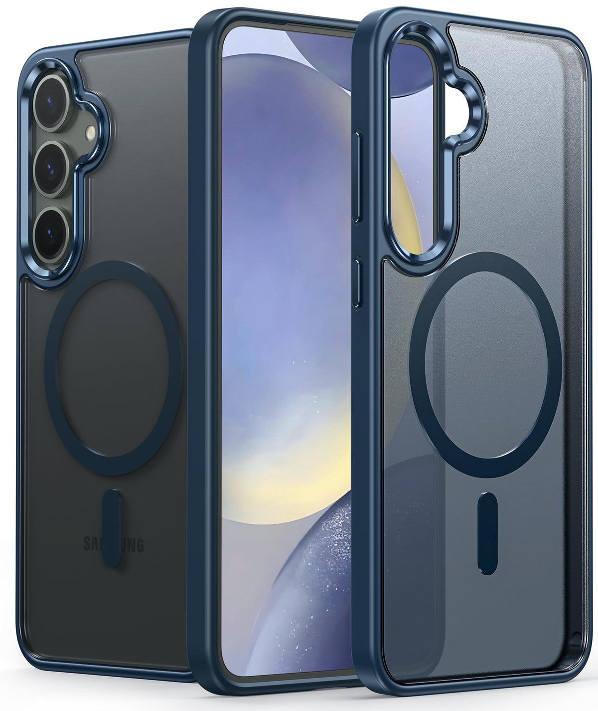 Fntcase For Samsung Galaxy S24 Plus Case: Magnetic Matte Slim Protective Shockproof Cell Phone Cover With Strong Magnet | Rugged