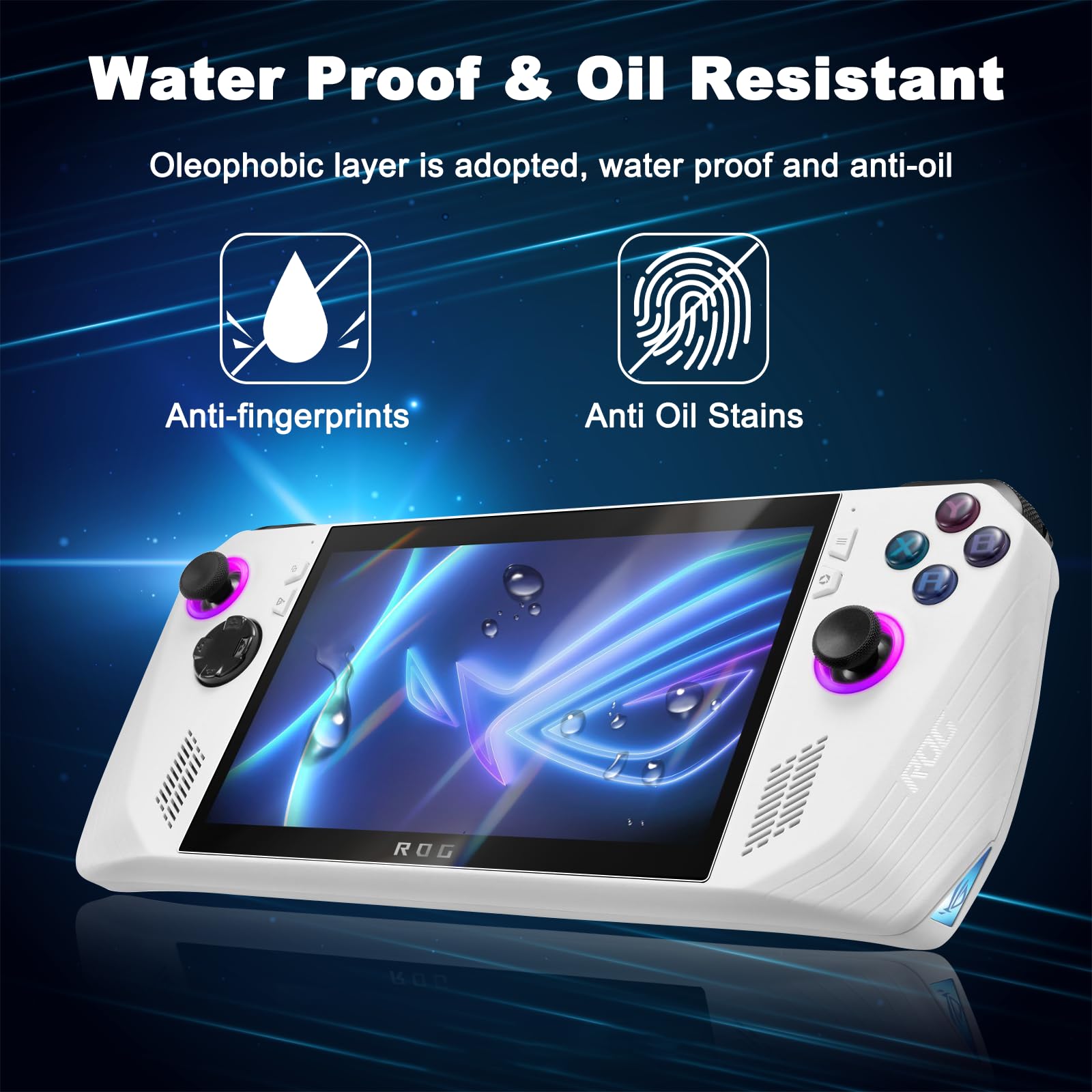 Wyqltd 4 Pack For Asus Rog Ally 2023 Screen Protector Tempered Glass, 9H Hardness High Definition Scratch And Shatterproof