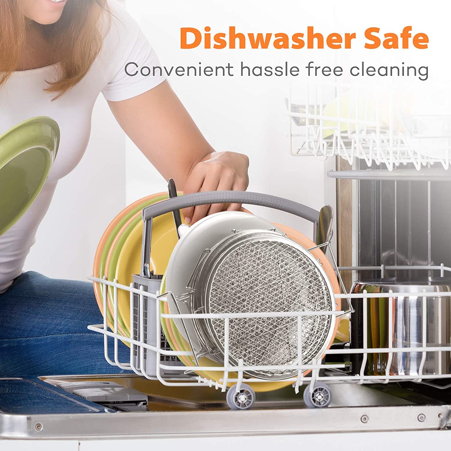 Goldlion Dehydrator Rack Compatible With Instant Pot 6 Quart Stainless Steel Stand Accessories For Air Fryer Crisp Lid