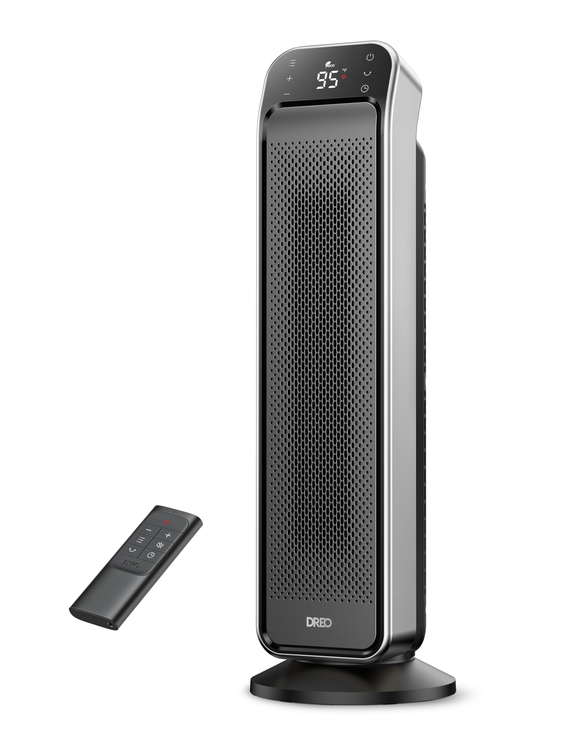 Dreo Space Heater Indoor, 25 11.5ft/s Fast Portable Room Heater with Remote and Thermostat, 3 Modes, Overheating & Tip-Over Prot
