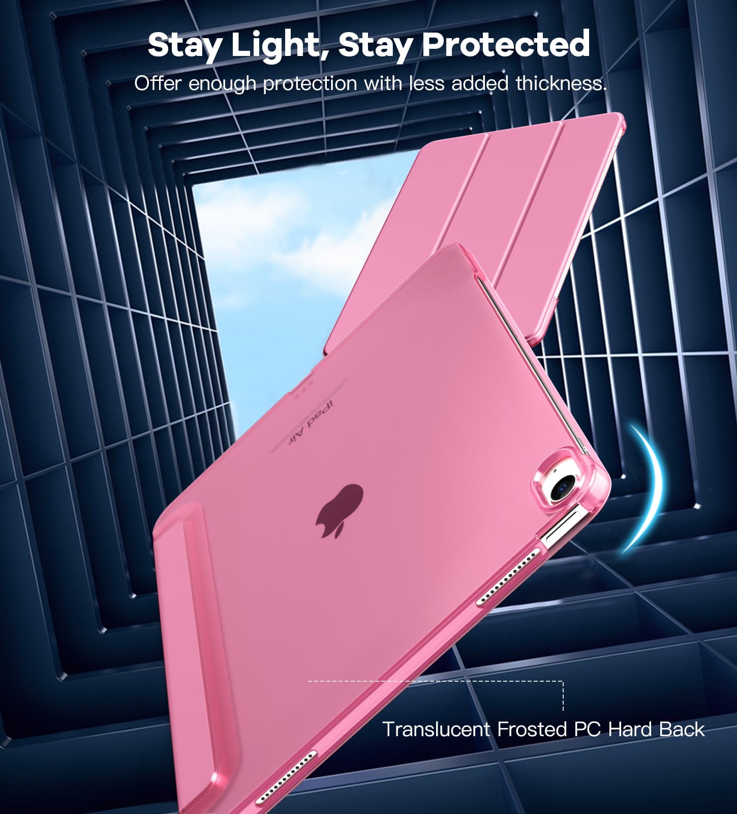 Timovo For Ipad Air 13 Inch Case M2 2024, Slim Stand Cover For Ipad Air 13-Inch, Support Touch Id, Auto Wake/Sleep Smart Shell W