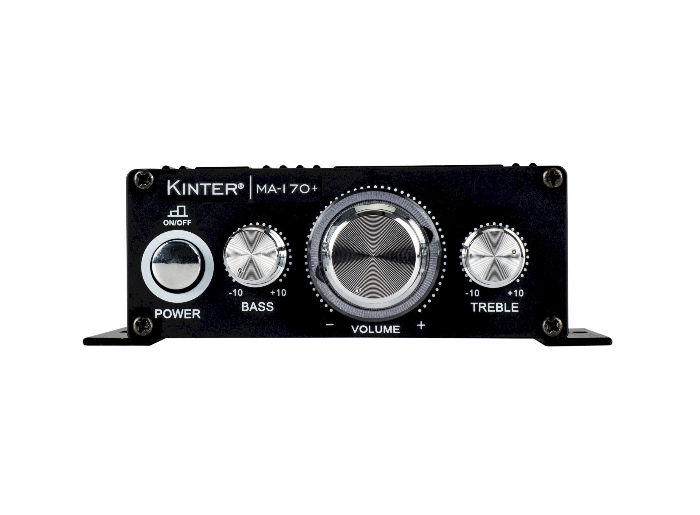 Kinter Ma170+ 2 Channel Auto Home Cycle Arcade Diy 2 X 18 W Mini Amplifier Bass Treble Rca Input Audio Mini Amplifier With 12V 3A Power Supply Black