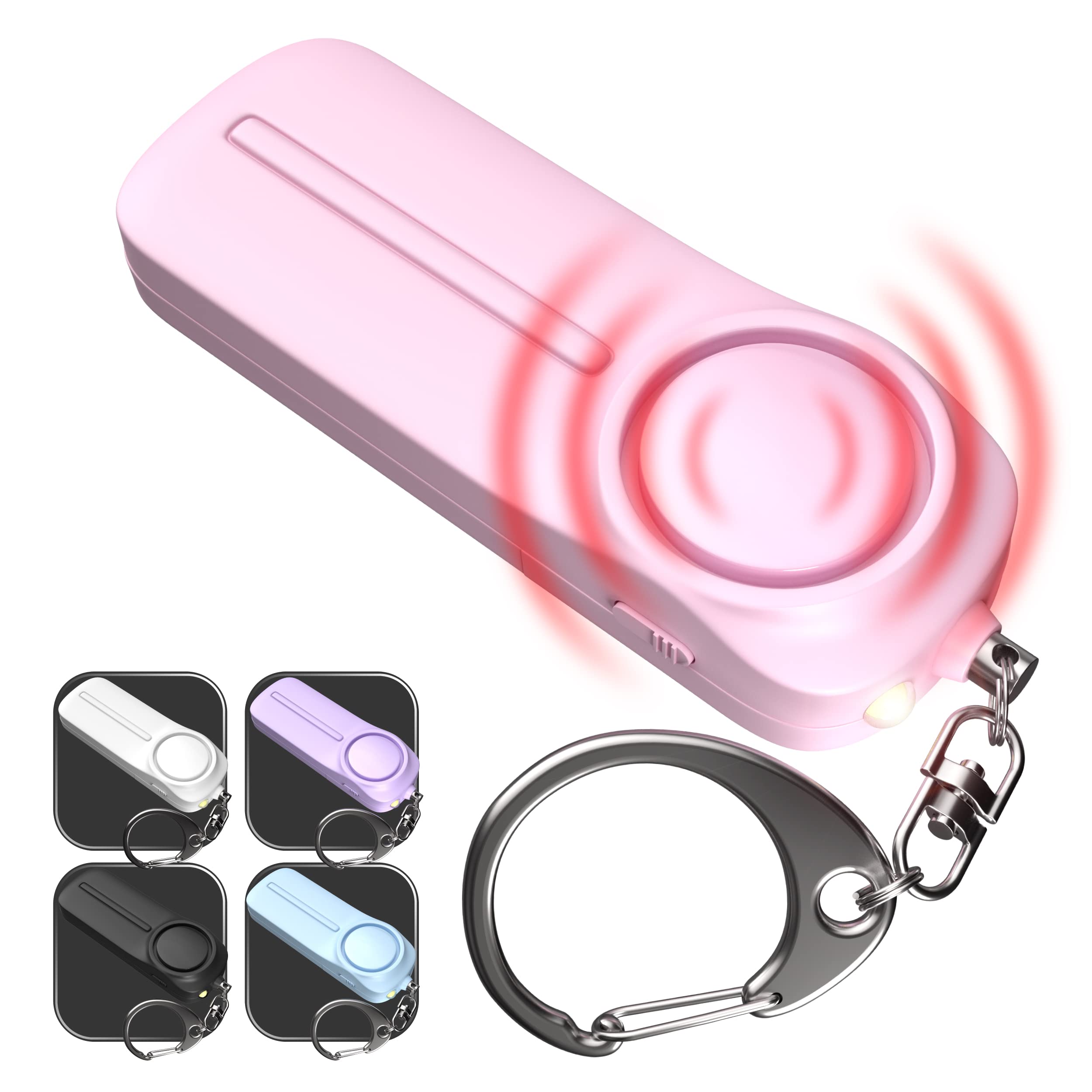 Alarm Keychain For Women Self Defense   130 Db Loud Siren Whistle   Personal Safety Protection Device With Led Light   Safesound