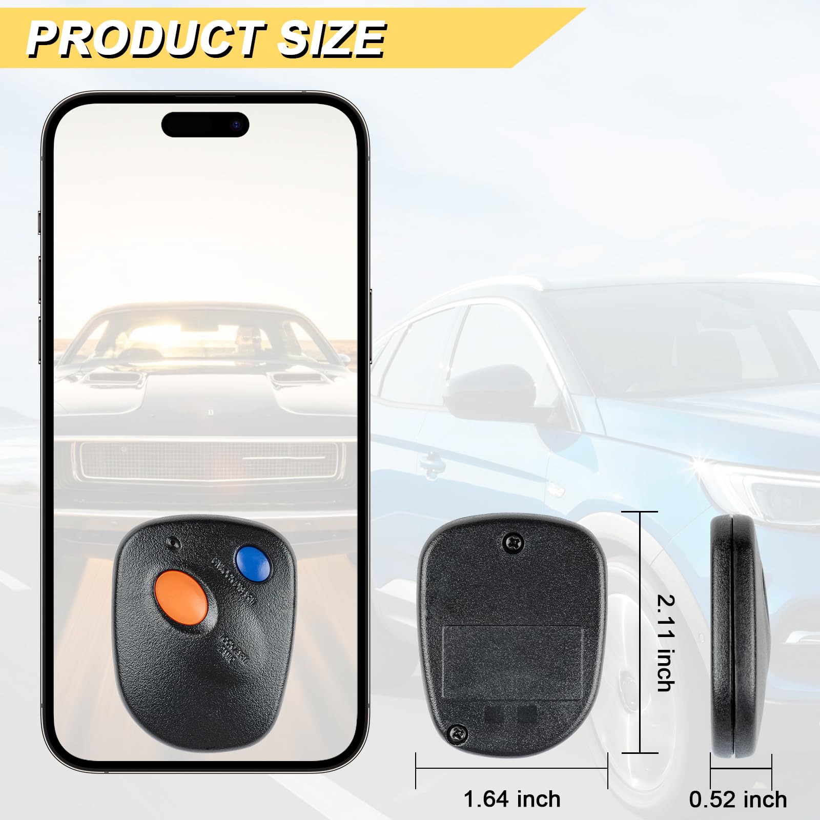 Vurkcy Key Fob Replacement For 1999-2004 Subaru Legacy/ 03-06 Baja/ 01-04 Forester/ 00-04 Impreza Outback Car Keyless Entry Remo