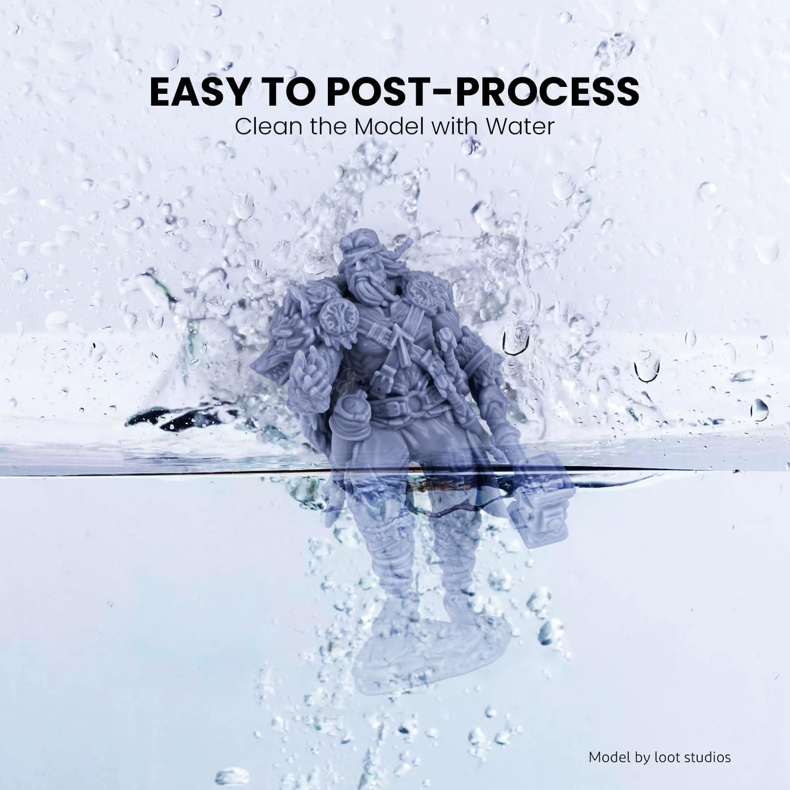 Elegoo Water Washable 3D Printer Resin Uv Curing Resin 405Nm Standard Photopolymer Resin For Mars Saturn Jupiter Msla Dlp Lcd 3D