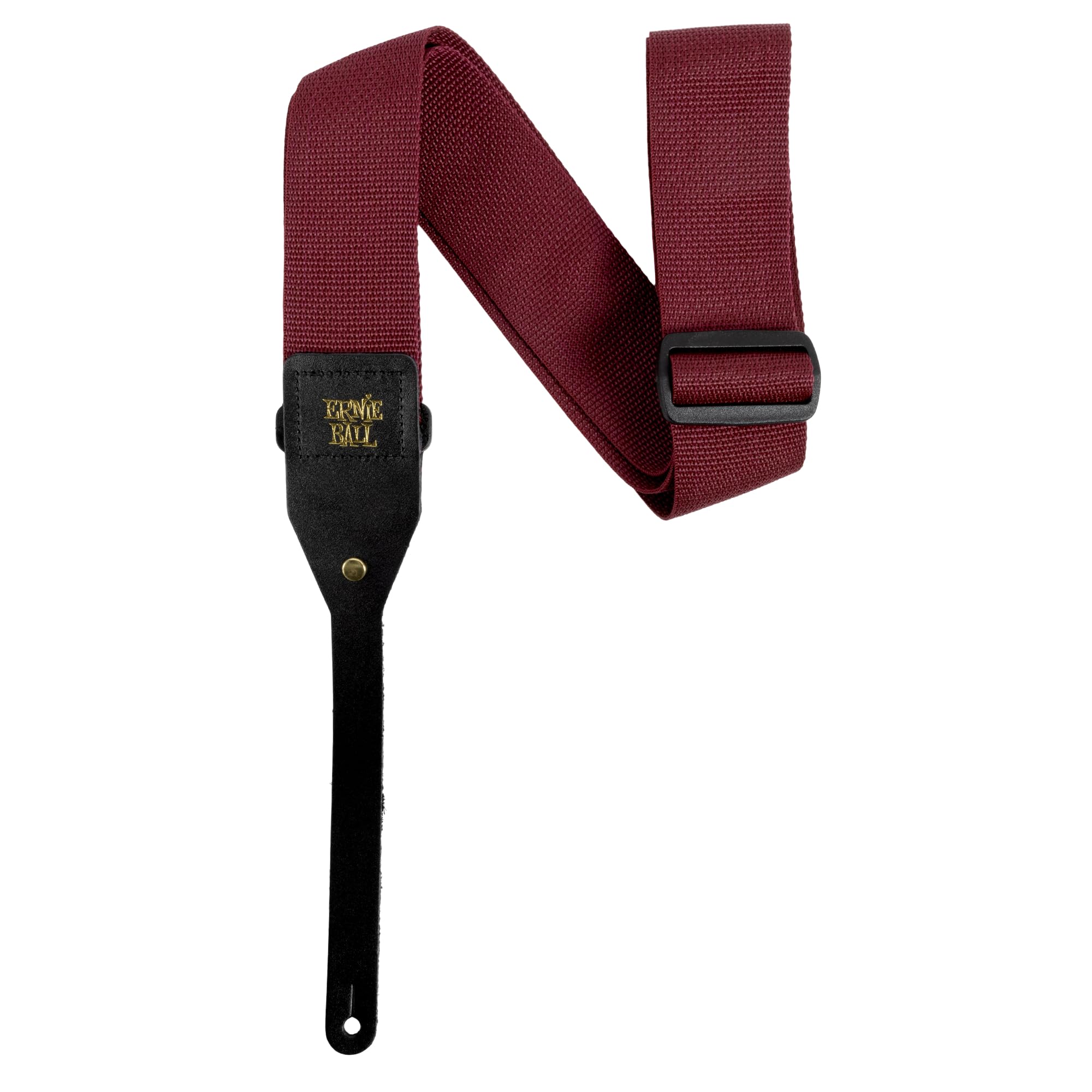 Ernie Ball Polypro Acoustic Guitar Strap   Burgundy (P05367)