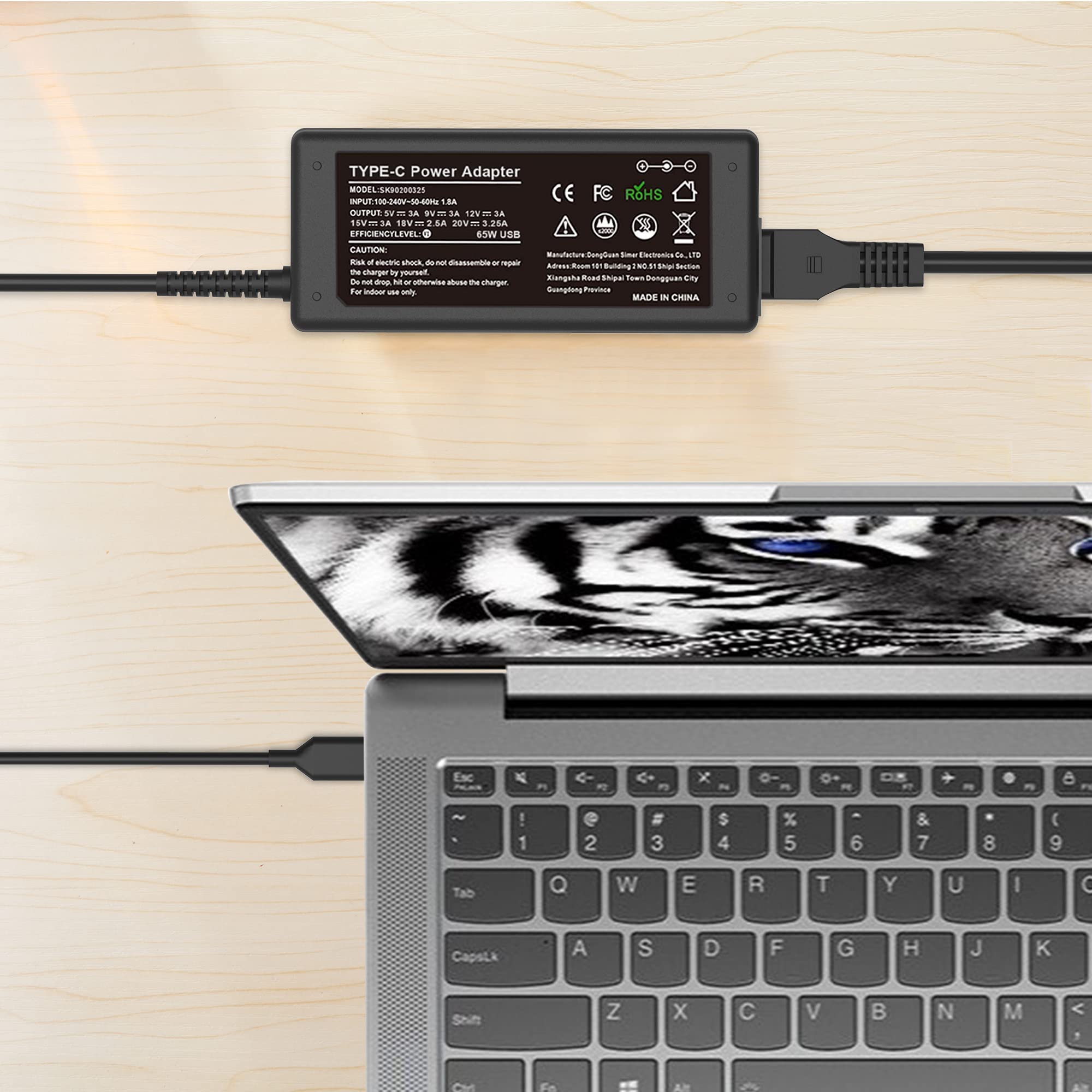 Chromebook Charger 45W Usb C Laptop Charger For Hp