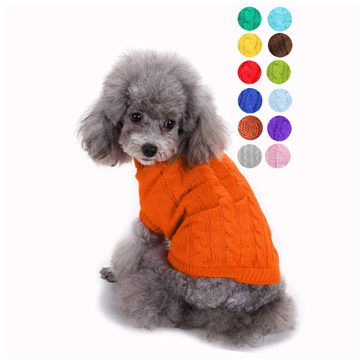 Dog Sweater, Warm Pet Sweater, Dog Sweaters For Small Dogs Medium Dogs Large Dogs, Cute Knitted Classic Cat Sweater Dog Clothes