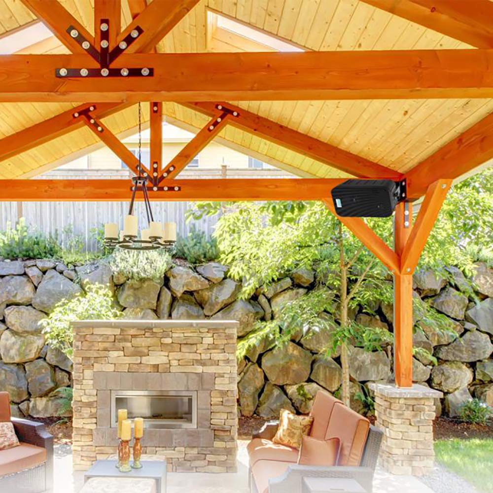 Pyle Pdwr50B 6.5 Inch 500 Watt Waterproof Stereo Speaker System For Indoor Or Outdoor Theater Surround Sound System, Black (2 Pa