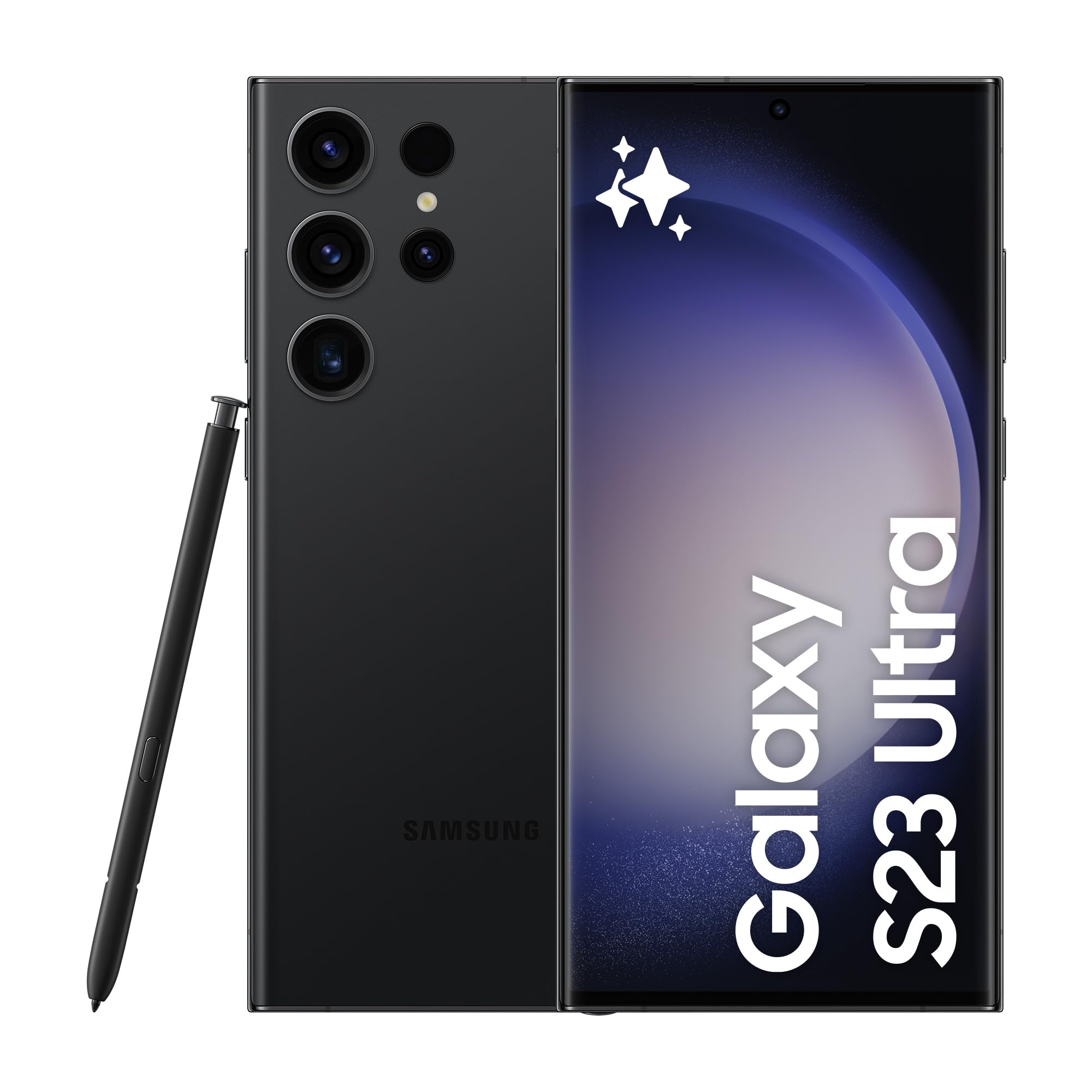 Samsung Galaxy S23 Ultra 5G SM-S918B/DS 256GB 12GB RAM, 200 MP Camera, Factory Unlocked, International Model (Phantom Black)