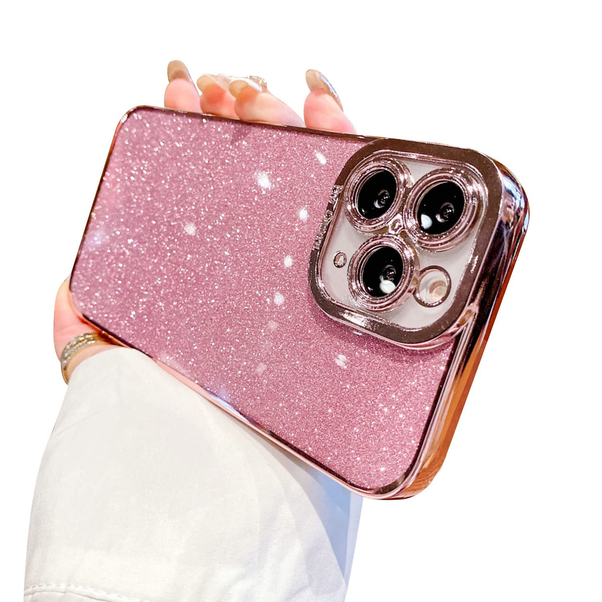 Fycyko Compatible With Iphone 11 Pro Case Glitter Luxury Cute Flexible Plating Cover Camera Protection Shockproof Phone Case For