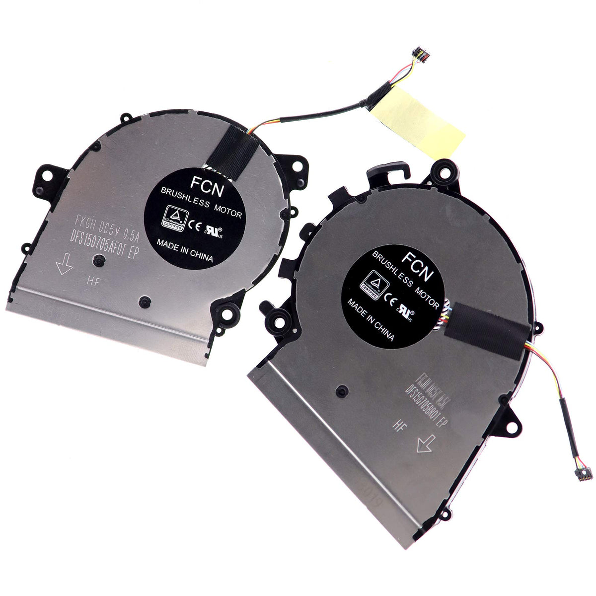 Deal4Go Cpu Cooling Fan Dfs150705Br0T Fkjh W/Gpu Fan Set Dfs150705Af0T Fkgh Replacement For Lenovo Yoga 530-14 530-14Ikb 530-14A