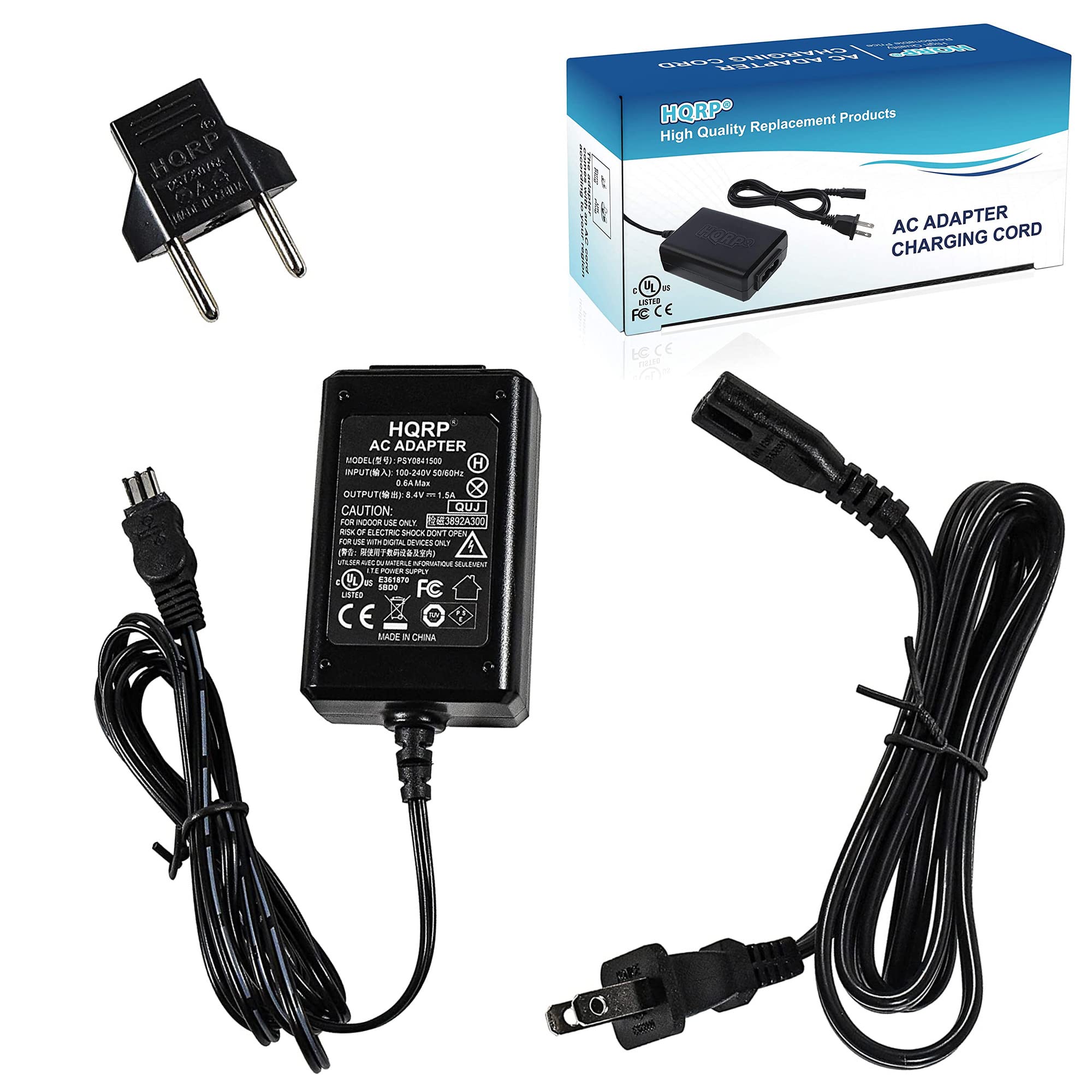 Hqrp Replacement Ac Adapter/Charger Compatible With Sony Handycam Ccd Trv608 Ccd Trv66 Ccd Trv68 Dcr Trv22 Dcr Trv25 Dcr Trv27 Dcr Trv30 Dcr Trv33 Dcr Trv38 Dcr Trv230 Dcr Trv250 Camcorder