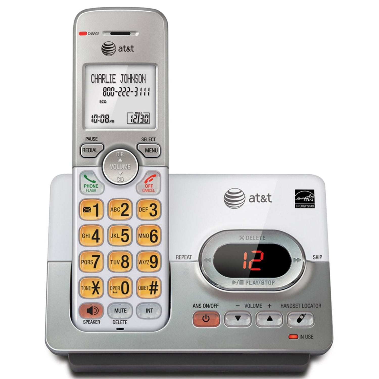 AT&T EL52103 Cordless Phone System With Caller ID/Call Waiting