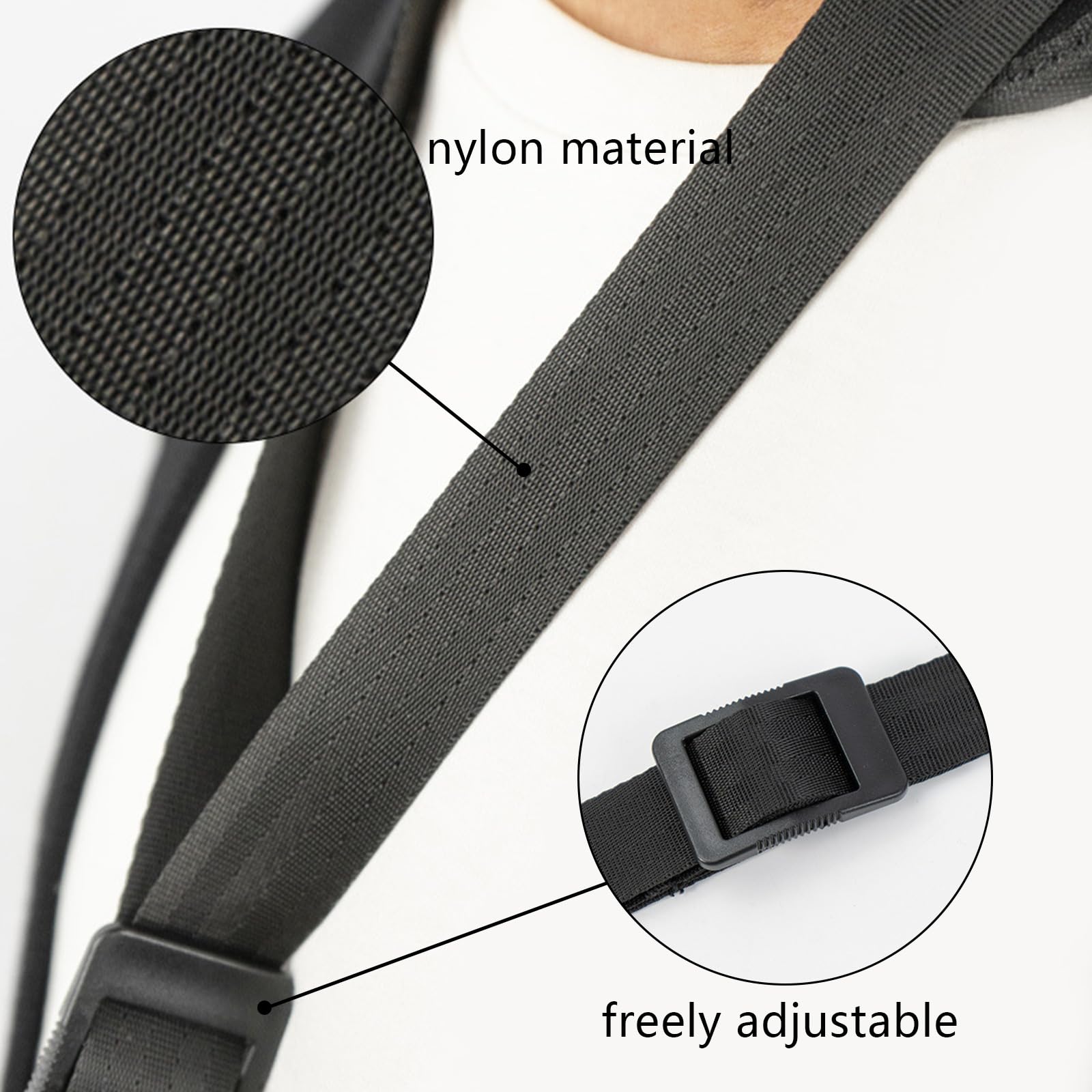 Professional Saxophone Neck Strap,Soft Leather Padded For Alto Sax,Tenor,Bass Clarinet And Saxophone Accessories