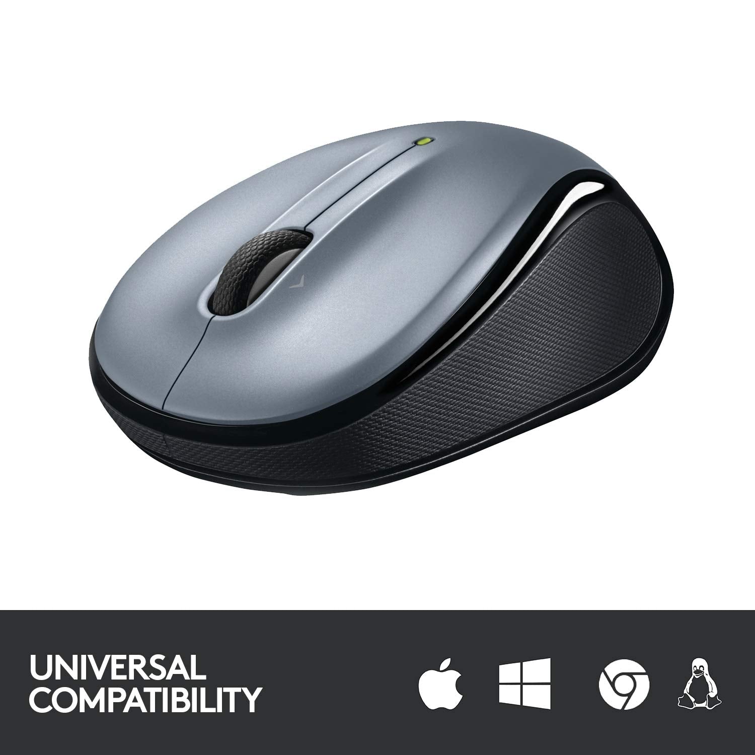 Logitech Wireless Mouse M325 With Designed For Web Scrolling   Light Silver