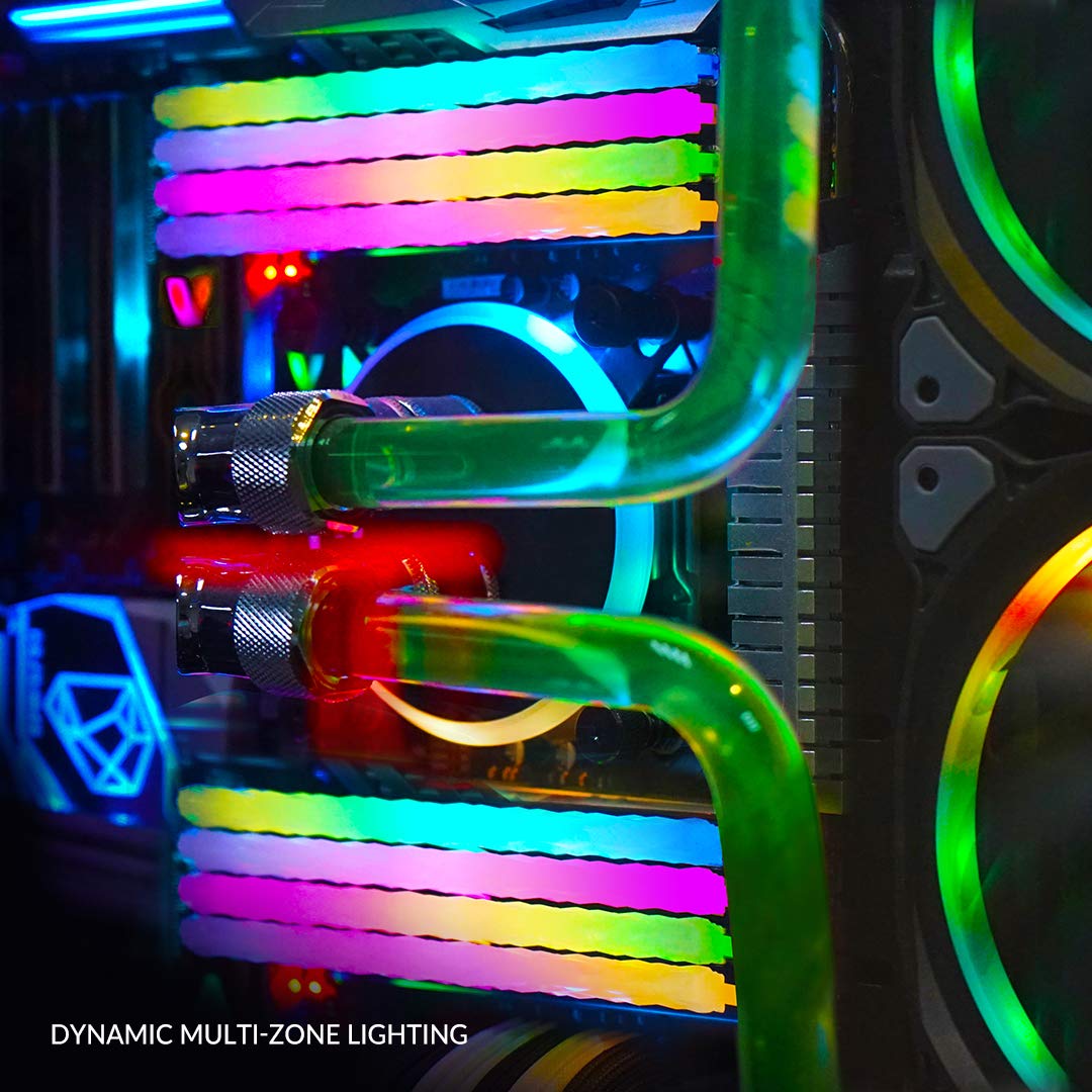 V Color Prism Pro Rgb Ddr4 16Gb(2X8Gb+2Xdummy) 3600Mhz (Pc4 28800) Ram With Rgb Filler Kit Gaming Desktop Gaming Memory Module R