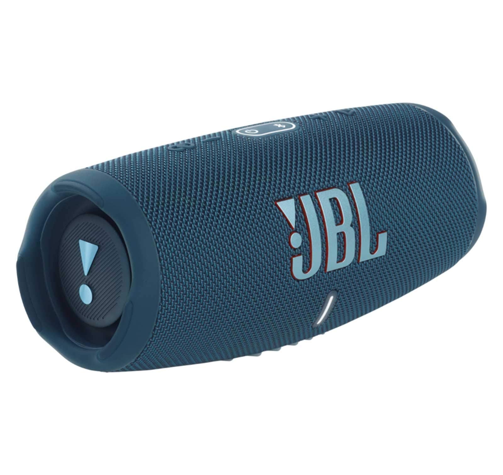 Jbl Charge 5 Portable Waterproof Wireless Bluetooth Speaker Bundle With Divvi! Protective Hardshell Case - Blue