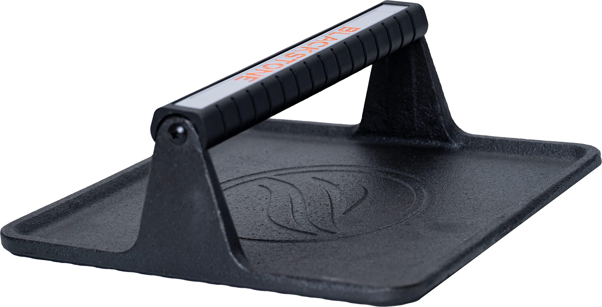 Blackstone XL Griddle Press, 5436, Cast Iron Smooth Grill Meat Press for Crispy Bacon, Evenly Cooked Steak & Healthier Hamburger