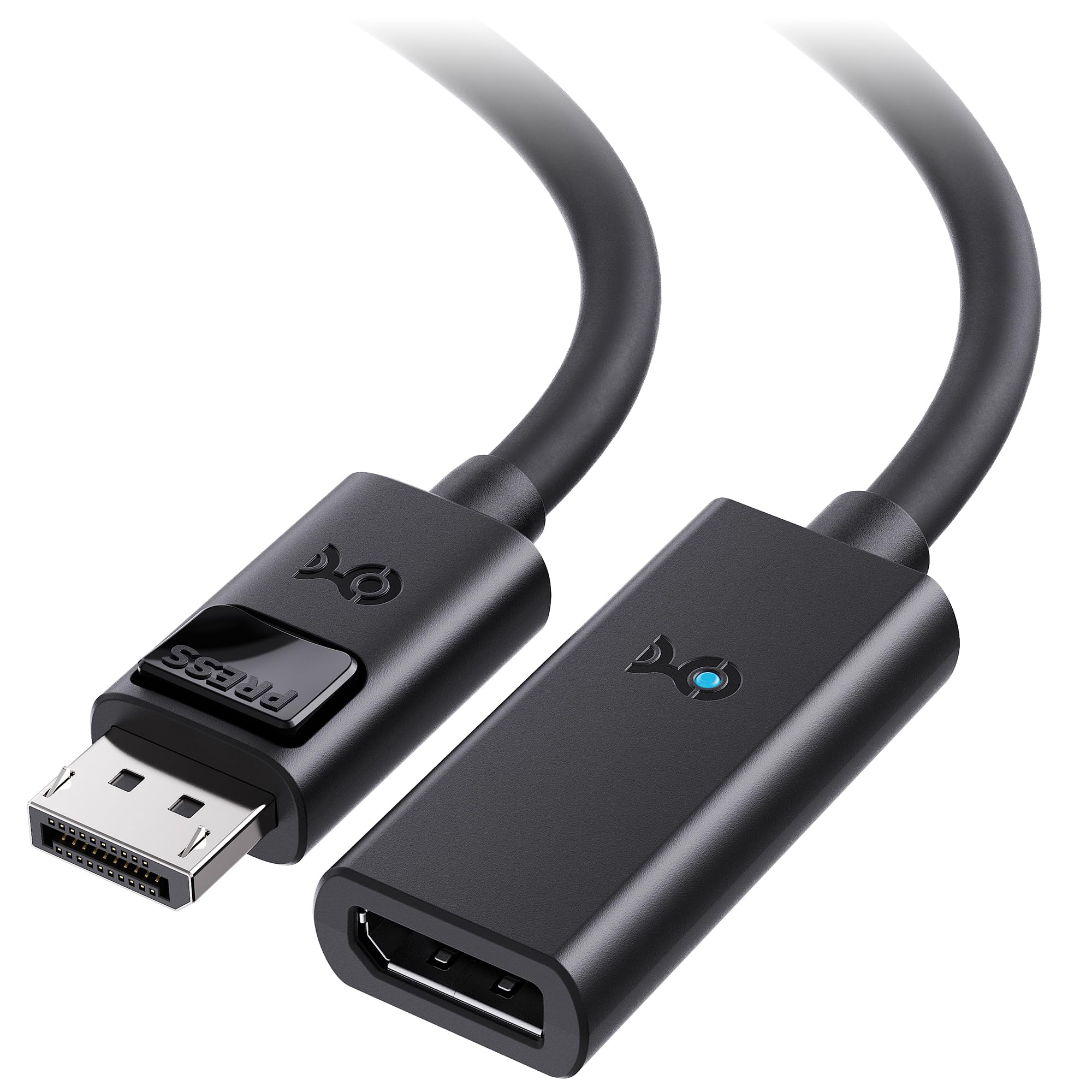 Cable Matters Unidirectional 32.4Gbps Active DisplayPort Extension Cable Gender Changer 25 ft / 7.5m, Support DisplayPort 1.4 with 8K 60Hz and HDR, for Oculus Rift S, HTC Vive Pro, Gaming Monitors