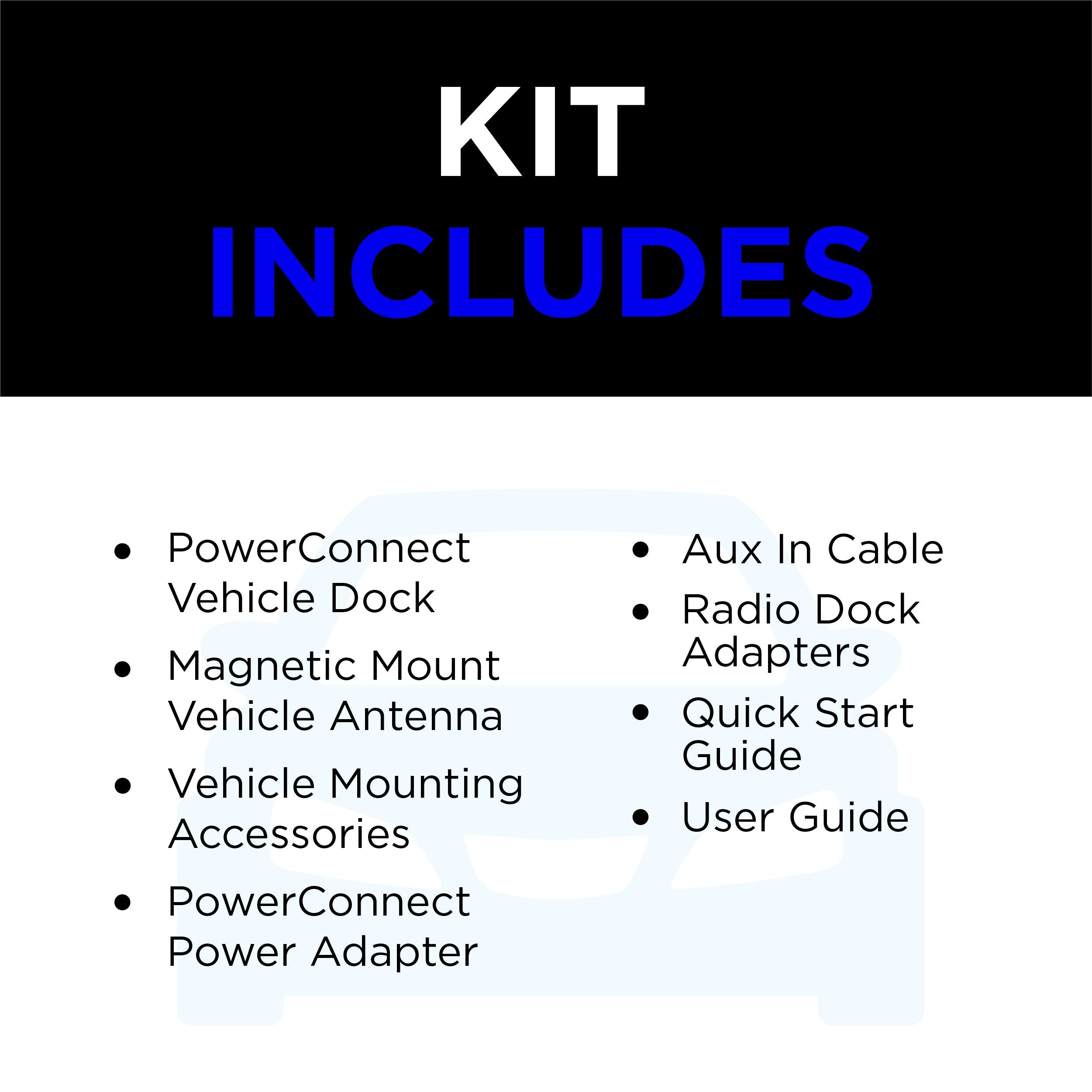 Siriusxm Sxdv3 Satellite Radio Vehicle Mounting Kit With Dock And Charging Cable (Black)