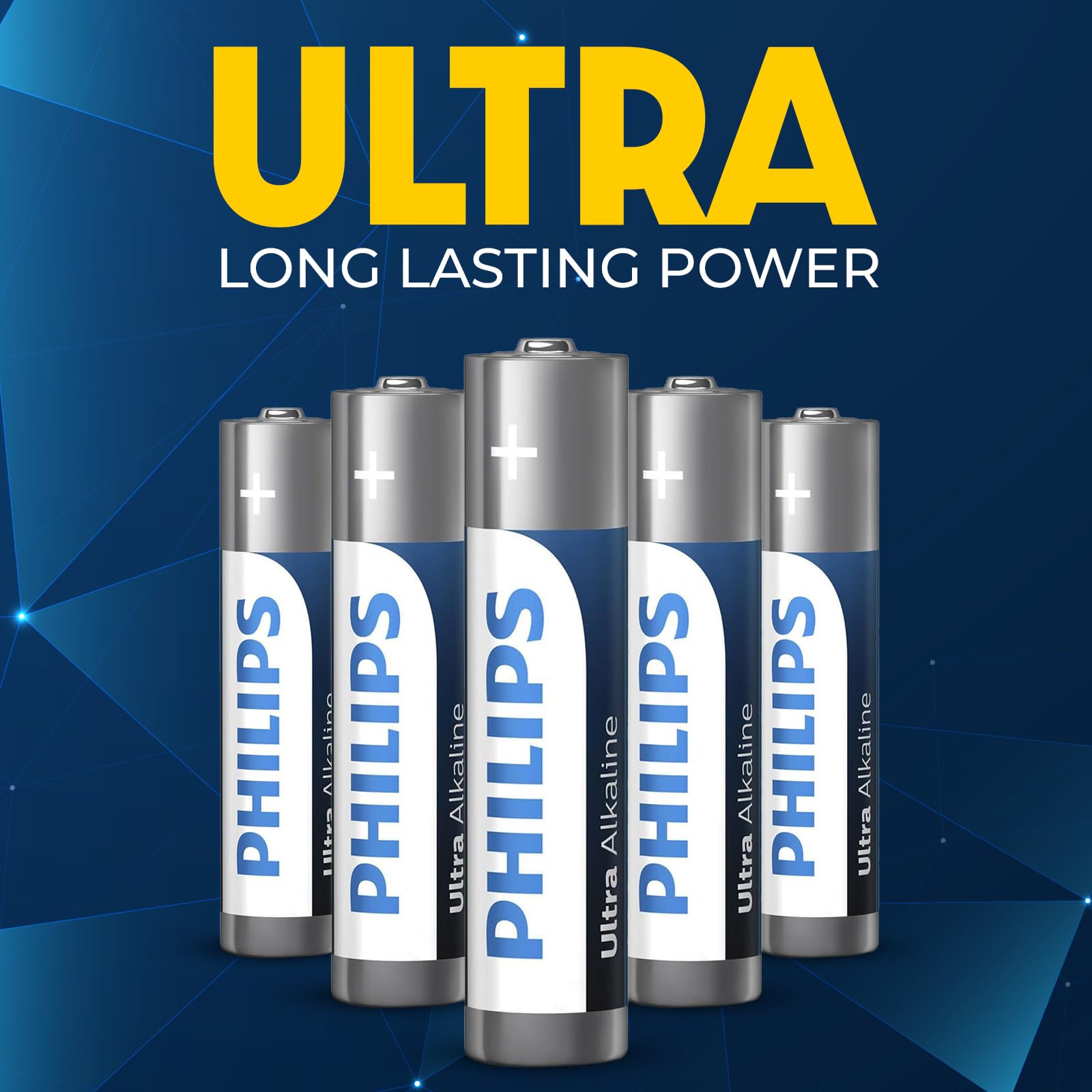 Philips Aaa Batteries, Ultra Alkaline Triple Aaa Batteries 12 Pack, 1.5V Batteries Aaa Size Pack, Ultimate Long Lasting Power Fo