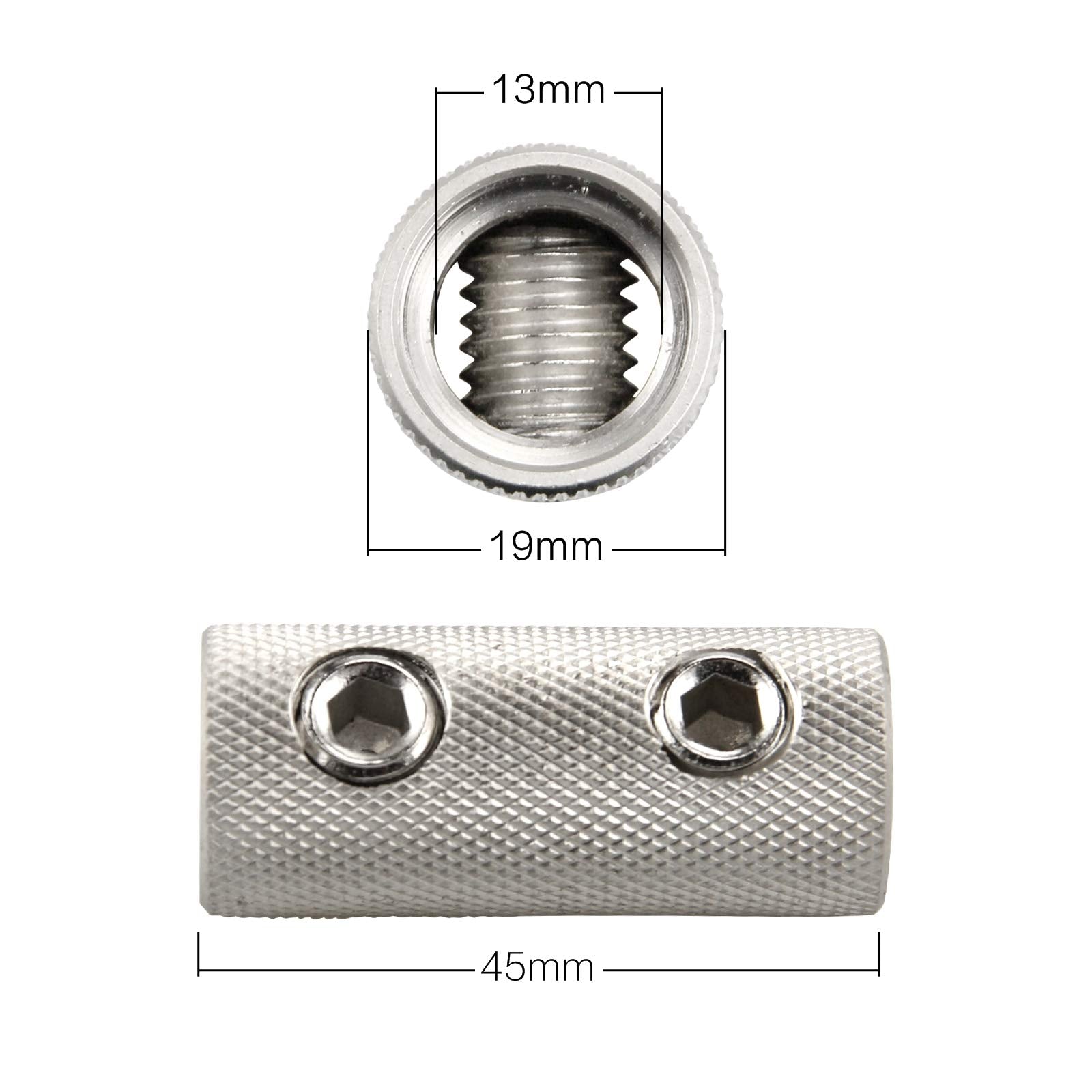 Zookoto 2Pcs 0/1 Gauge Wire Audio Car Brass Terminal Butt Connectors Car Stereo Power Or Ground Wire Splice Coupler