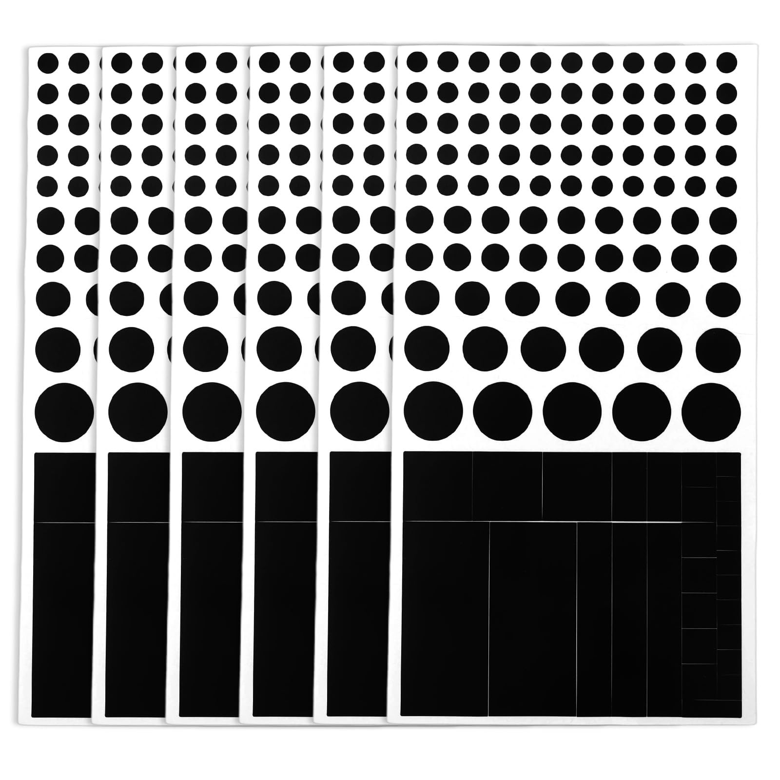 6pcs Blocked Vinyl Webcam Covers Slide, Laptop Smartphone Smart TV Light Multiple Sizes Restickable Blackout Stickers Label Deca