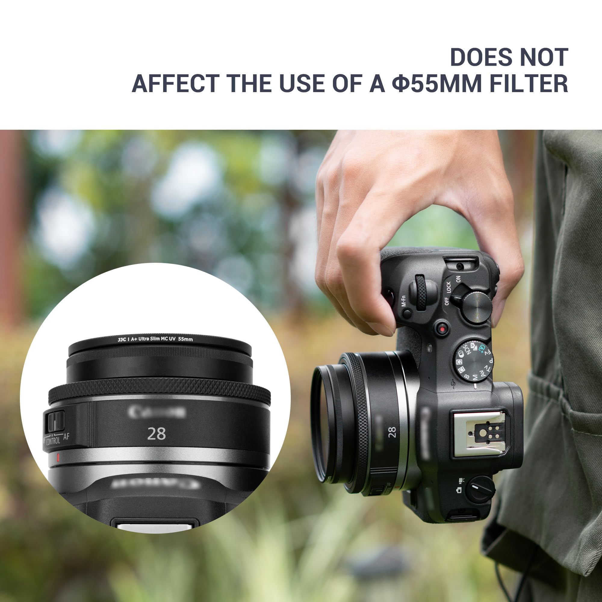 Metal Lens Hood For Canon Rf 28Mm F/2.8 Stm Lens On Canon Eos R50 R100 Camera Replaces Canon Ew 55, Compatible With 55Mm Filter