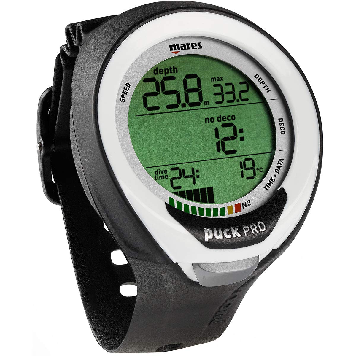 Mares Puck Pro Plus Wrist Dive Computer, All Black (414135 Bkbk)