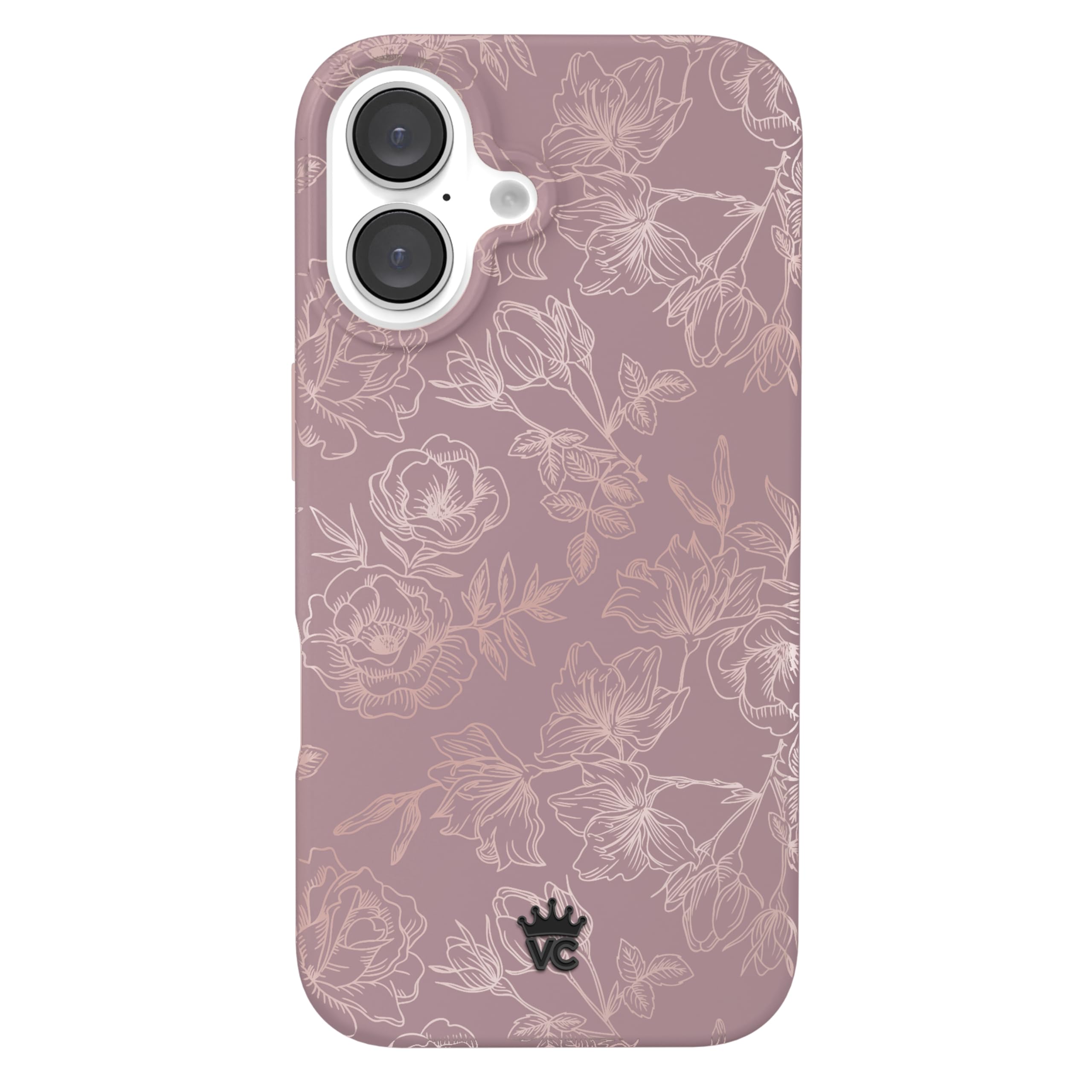 Velvet Caviar For Iphone 16 Case Flowers Floral [8Ft Drop Tested] Compatible With Magsafe (Purple, Rose Gold)
