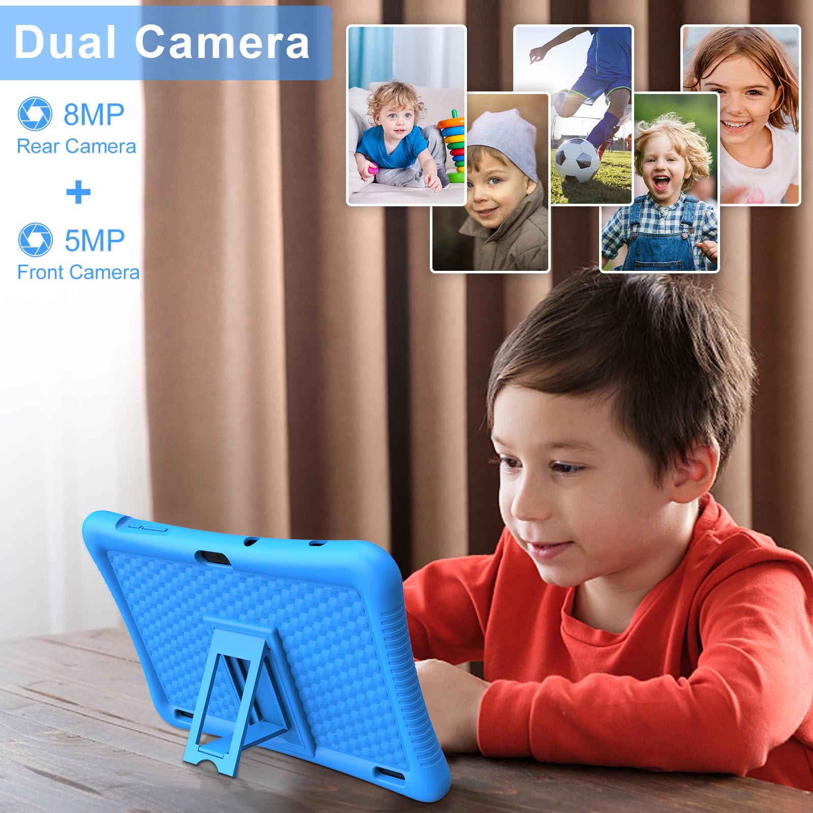 Kids Tablet 10 In Android 13 Tablet For Kids Toddler Tablet Childrens Tablet Age 3 12 Quad Core 3Gb Ram 32Gb Rom With Parental C