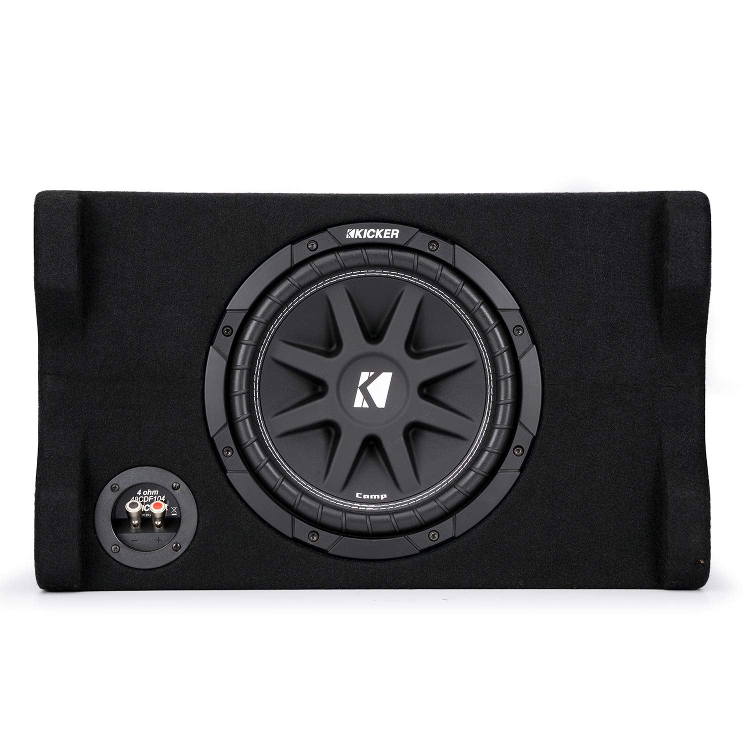 Kicker 48Cdf104 Comp 10'' Subwoofer In Down Firing Enclosure, 4 Ohm