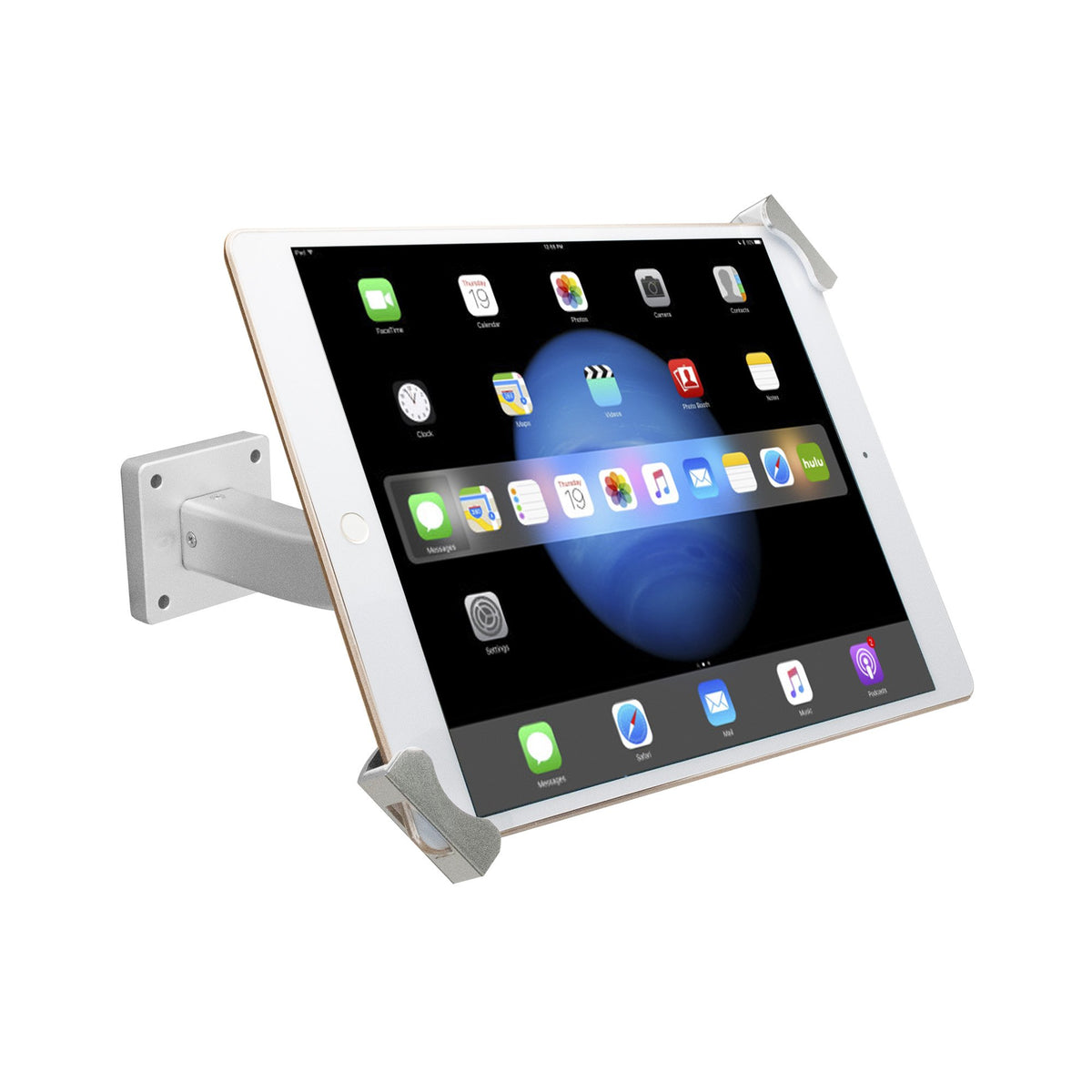 Wall Mount Enclosure - CTA Secure Mounts to Wall. Lock & Key Security System. Flexible Joint. Compatible with Any 7-13' Tablets, iPad 10.2' (7th/ 8th/ 9th Gen), Surface Pro, & Galaxy Tab S2 (PAD-SWM)