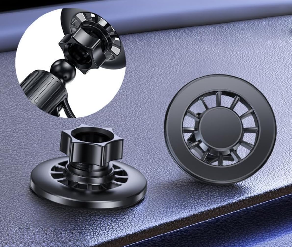 Recdec For Magsafe Car Mount Phone Holder Replacemet Magnetic Stand Base With 17Mm Ball Joint Socket For Mag Safe Iphone Andriod