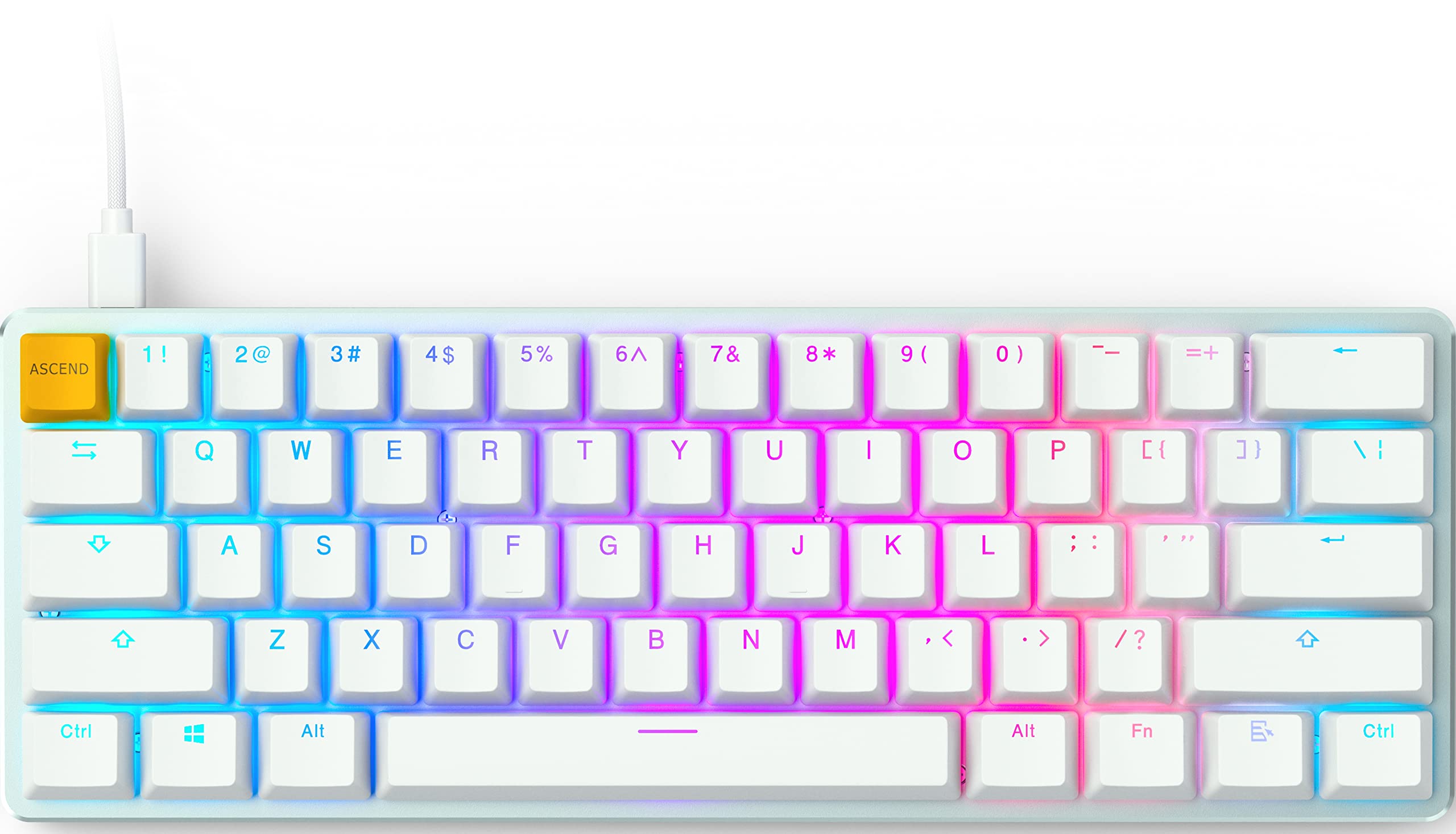 GLORIOUS GMMK White Ice Edition - Compact (Pre-Built)