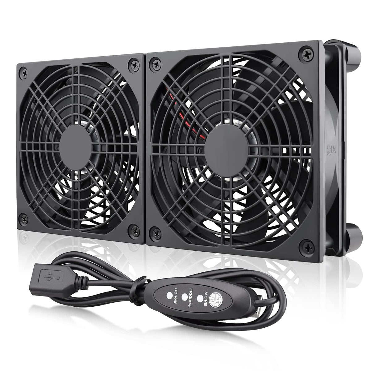 Wathai High Airflow Router Cooling Fan For Computer Cooler Tv Small Bo ...