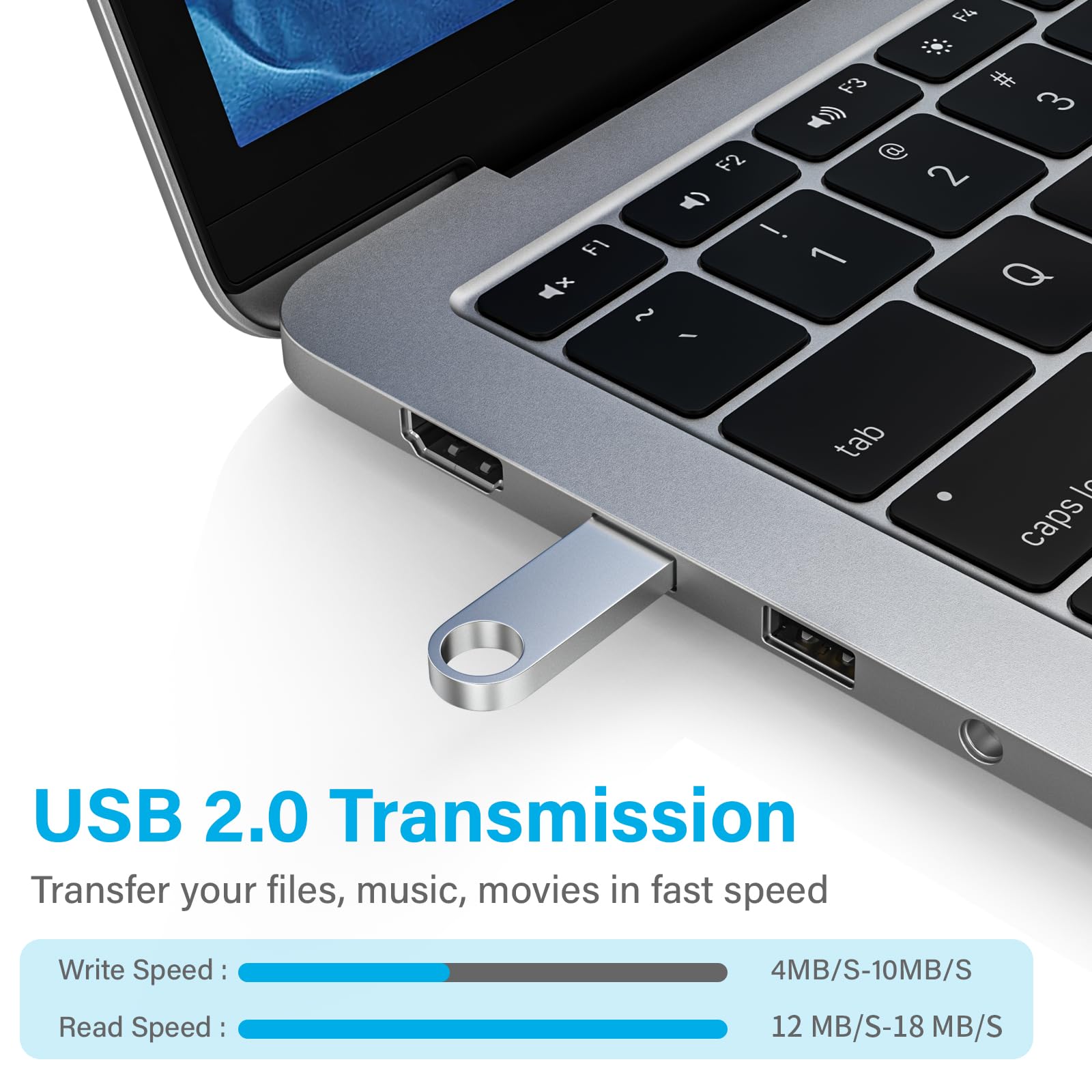 Ablaze 8Gb Usb Flash Drive 10 Pack, Metal Flash Drive Usb 2.0 Thumb Drives With Keychains Usb Stick 8Gb Usb Drive Pendrive