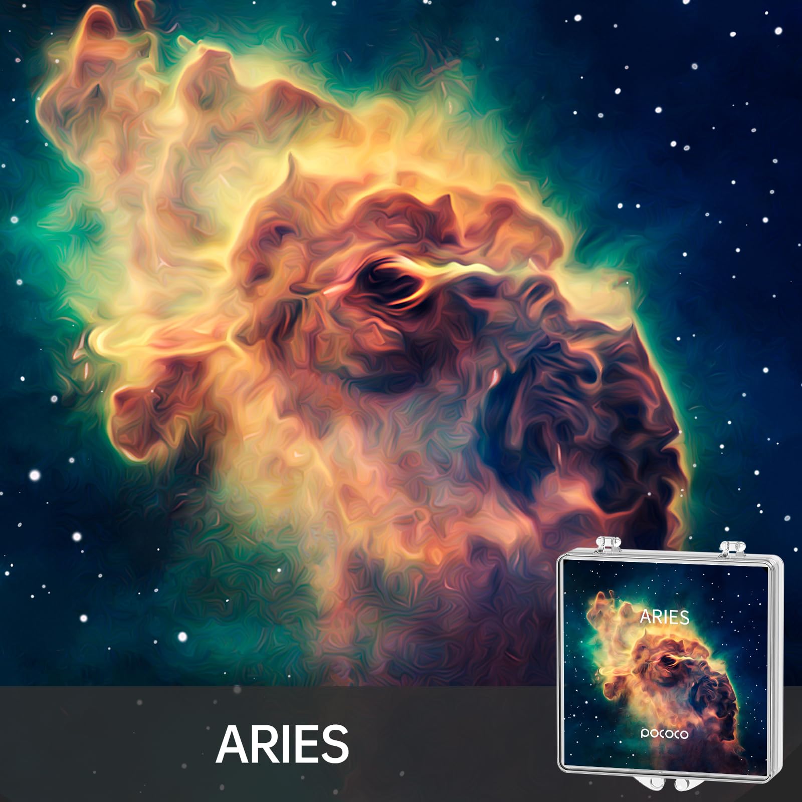 Pococo Realistic Constellation 2 Galaxy Star Projector Night Light Discs: Realistic Galaxy Patterns, 5K Ultra Hd, 96% Light Tran