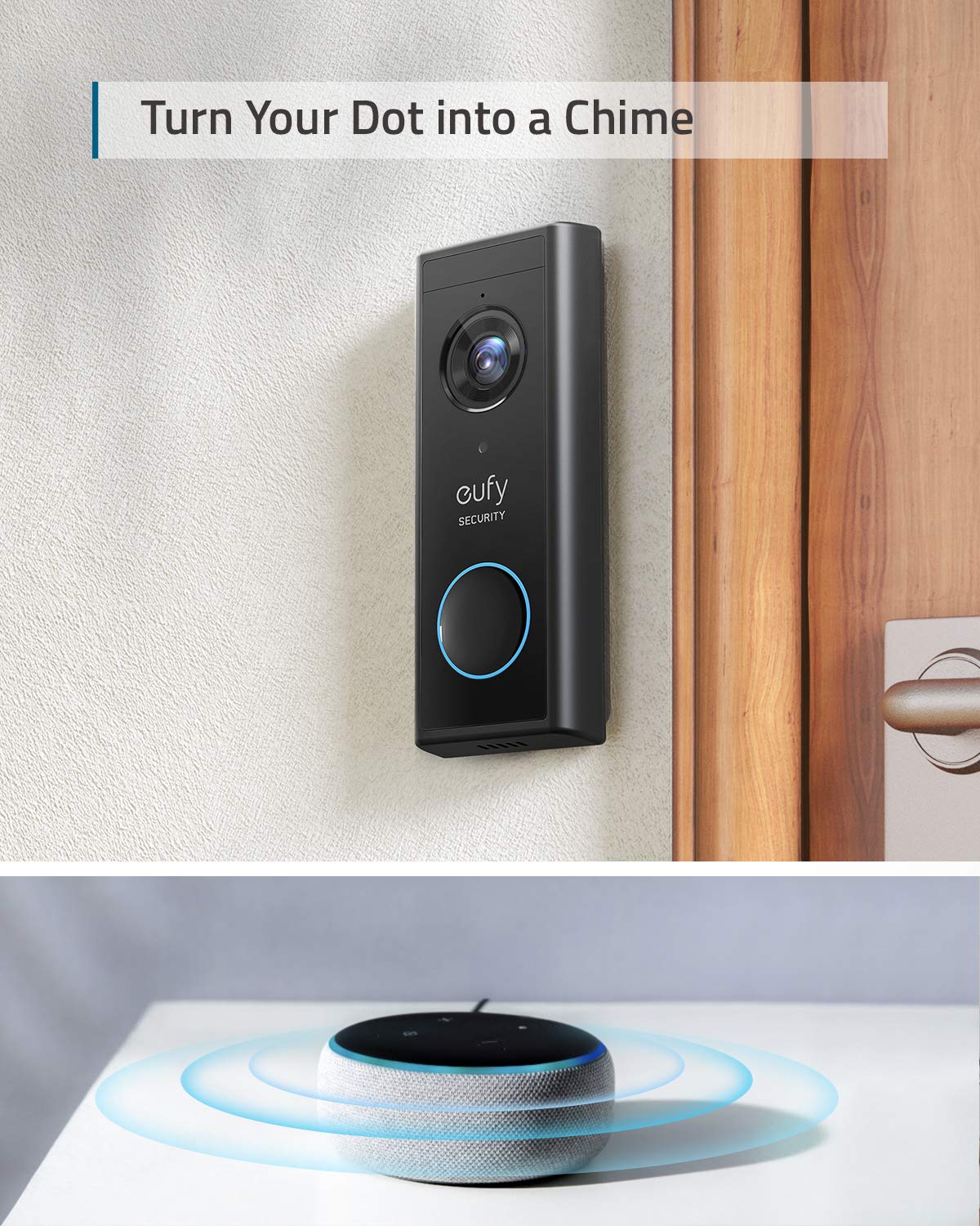 Eufy Security, Wireless Video Doorbell S220 Add-On With 2K Resolution Video, Easy Self-Installation, Enhanced Home Security, Cos